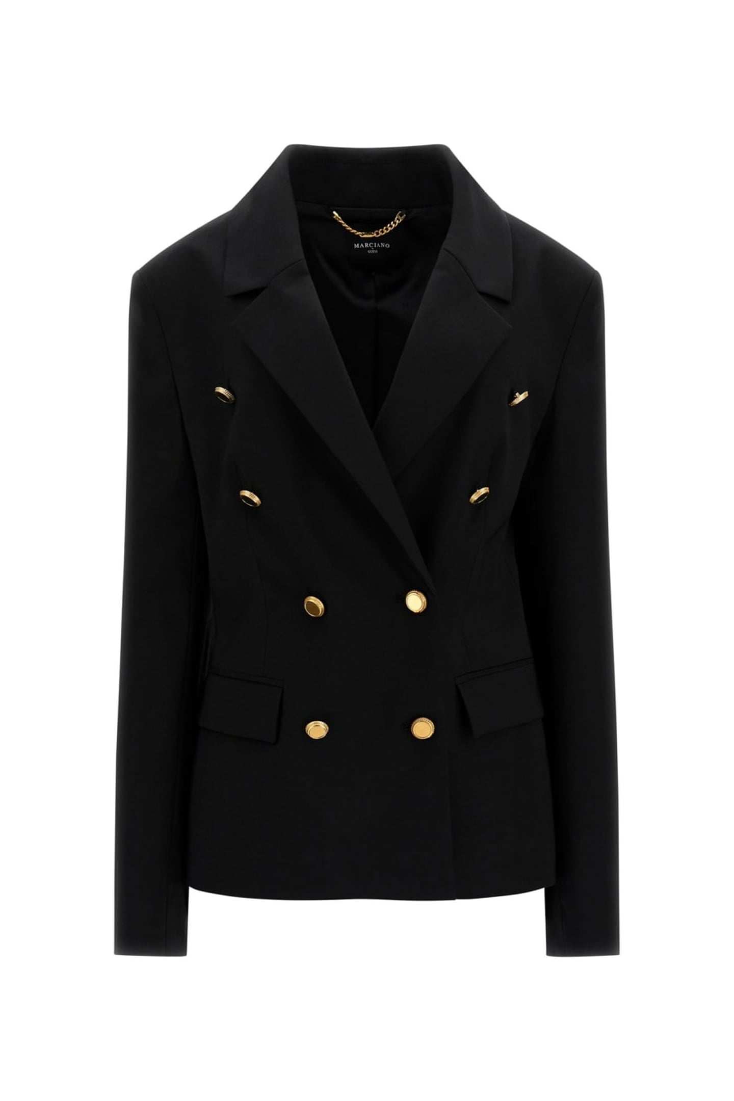 MARCIANO BY GUESS IRINA DOUBLE BREAST BLAZER JET BLACK 6