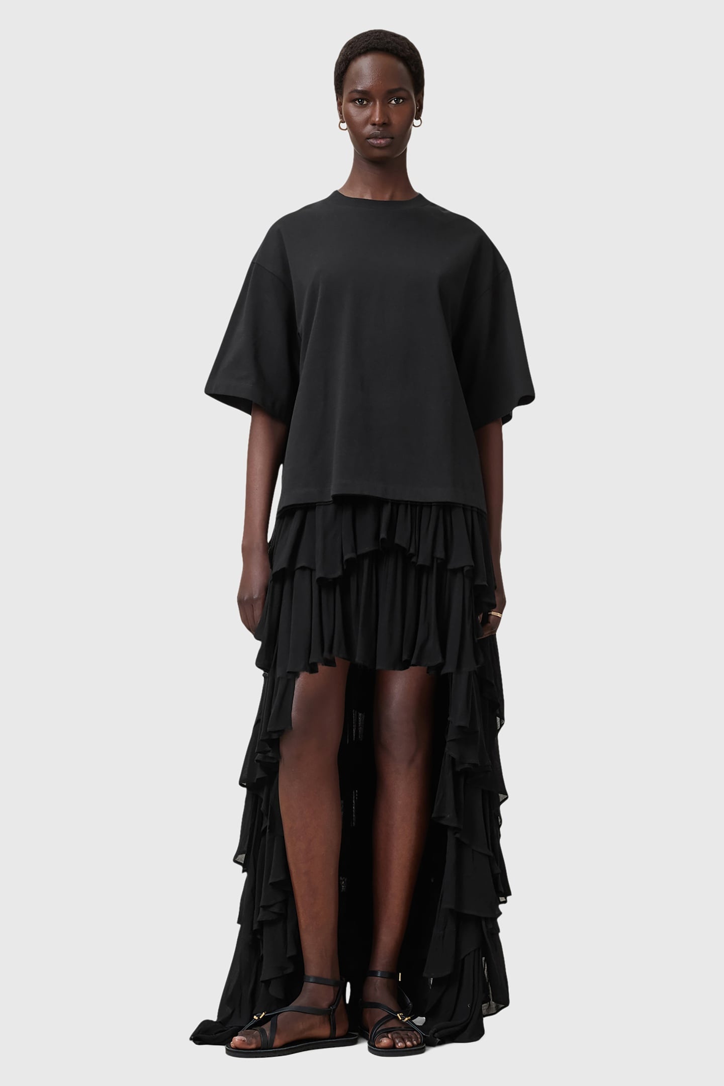 AMELIE CROCHET TEE BLACK 5