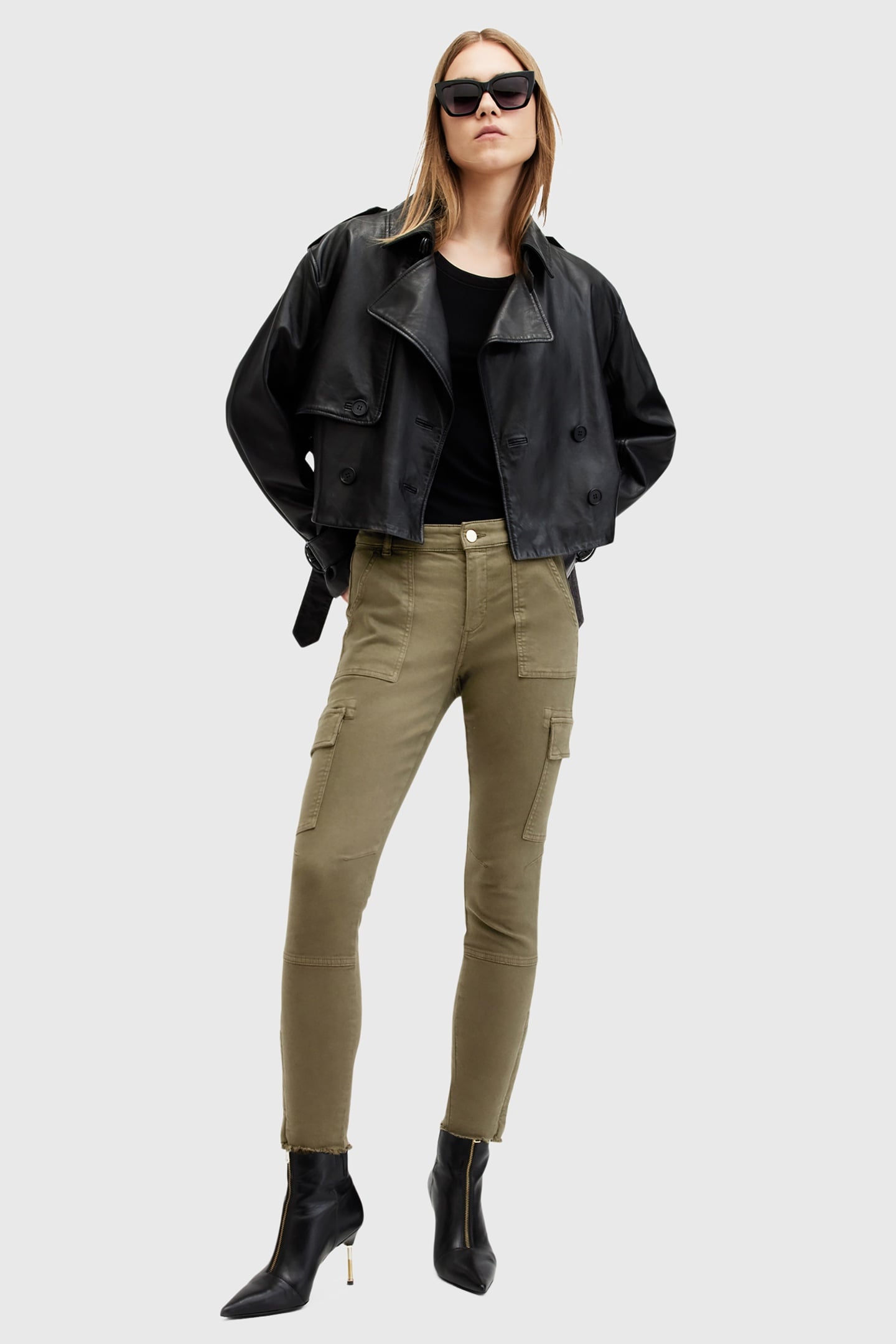 DURAN SKINNY CARGO KHAKI GREEN 4