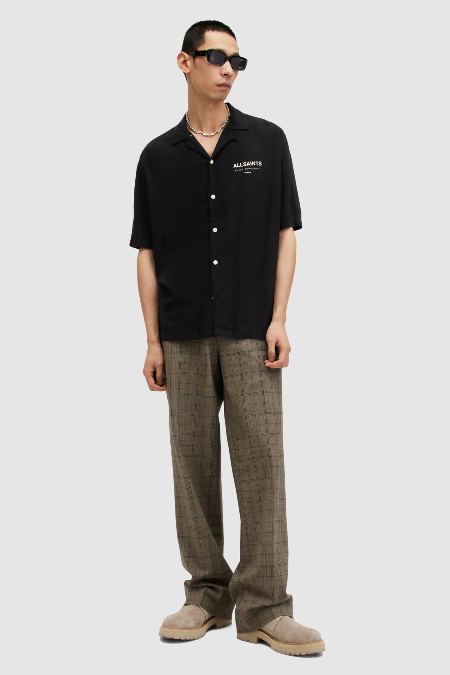 UNDERGROUND SS SHIRT JET BLACK/ECRU 5