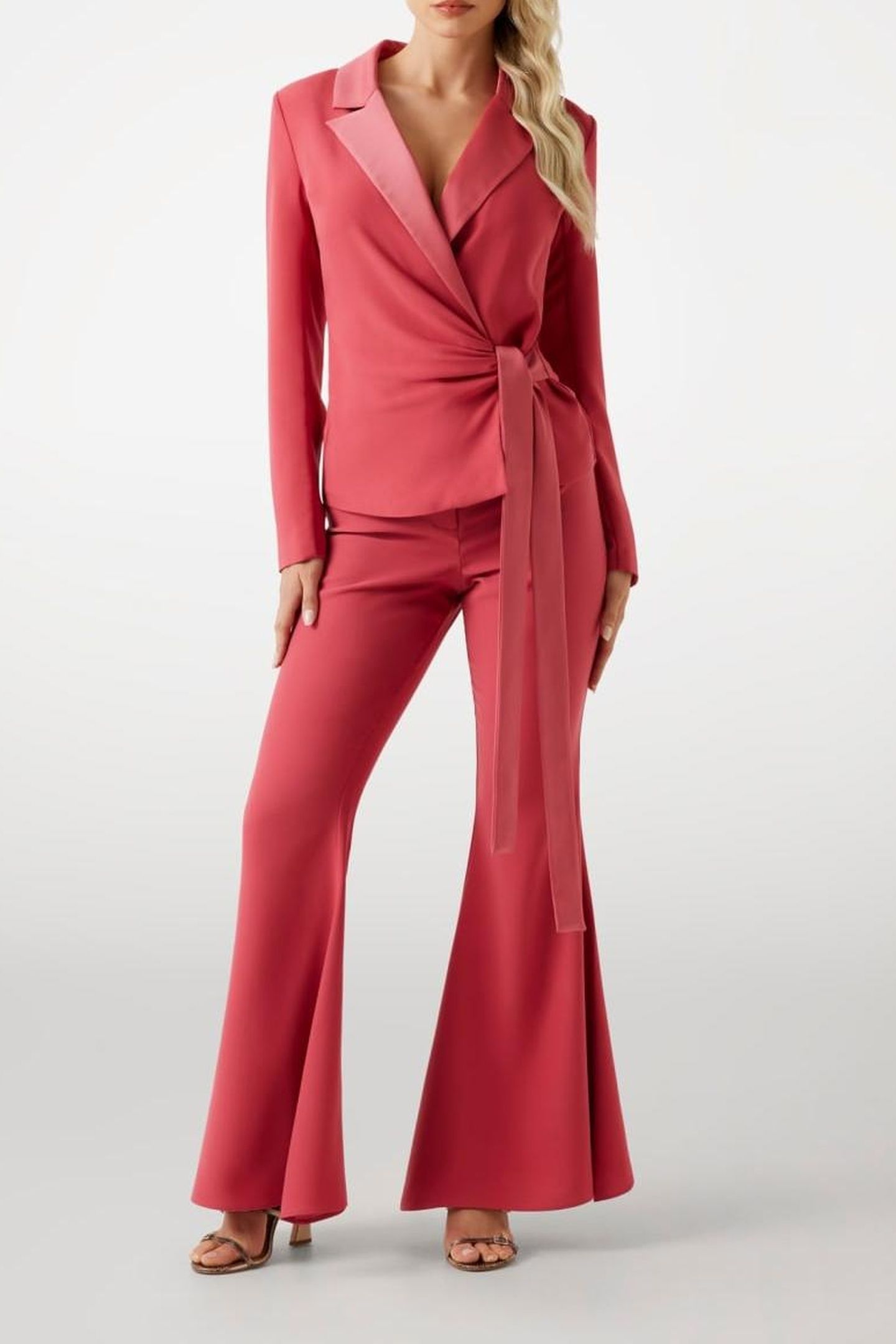 MARCIANO BY GUESS VITTORIA WRAP BLAZER FLOWERING PEONY 1