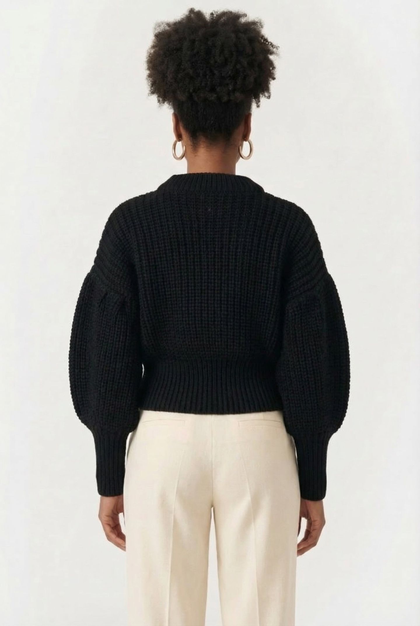 MICHELLE FLAT KNIT DEEP BLACK 2
