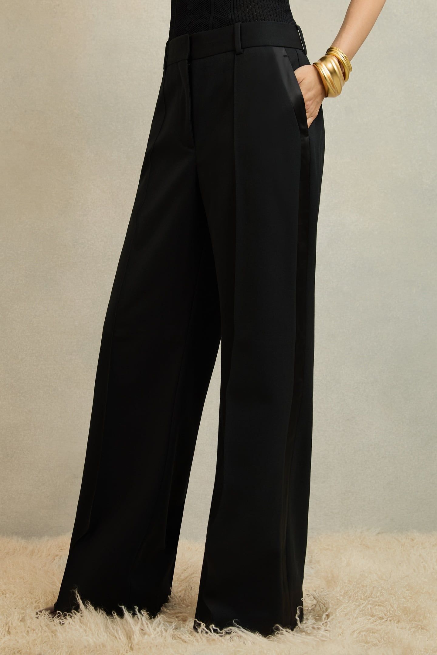 TUX WIDE LEG TROUSER BLACK 1