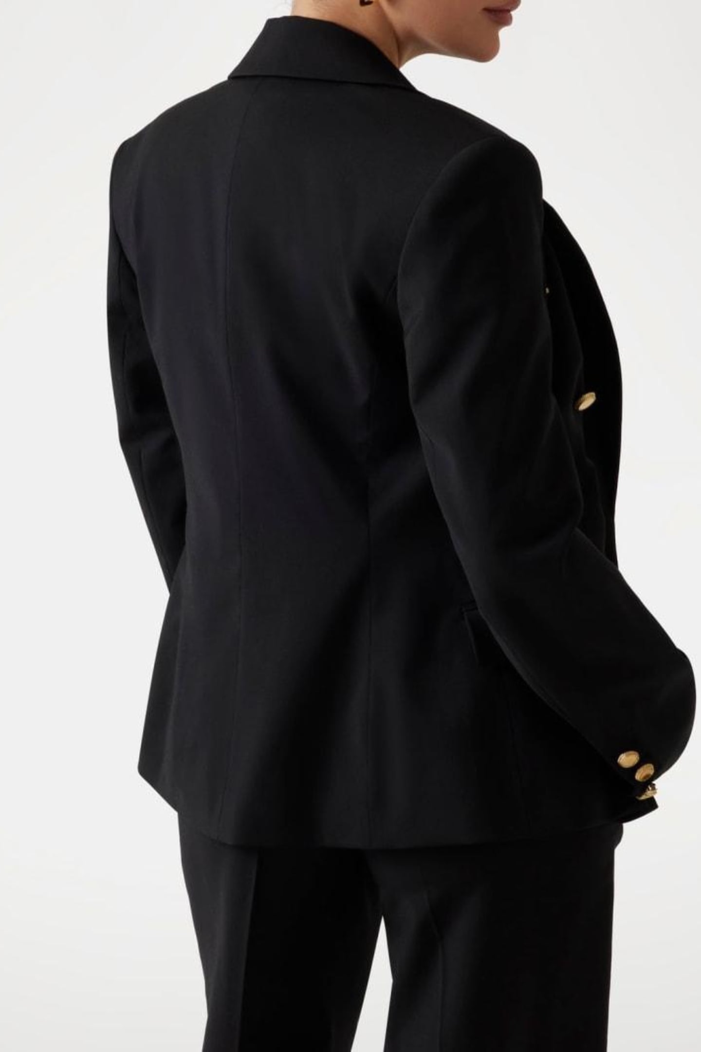 MARCIANO BY GUESS IRINA DOUBLE BREAST BLAZER JET BLACK 4