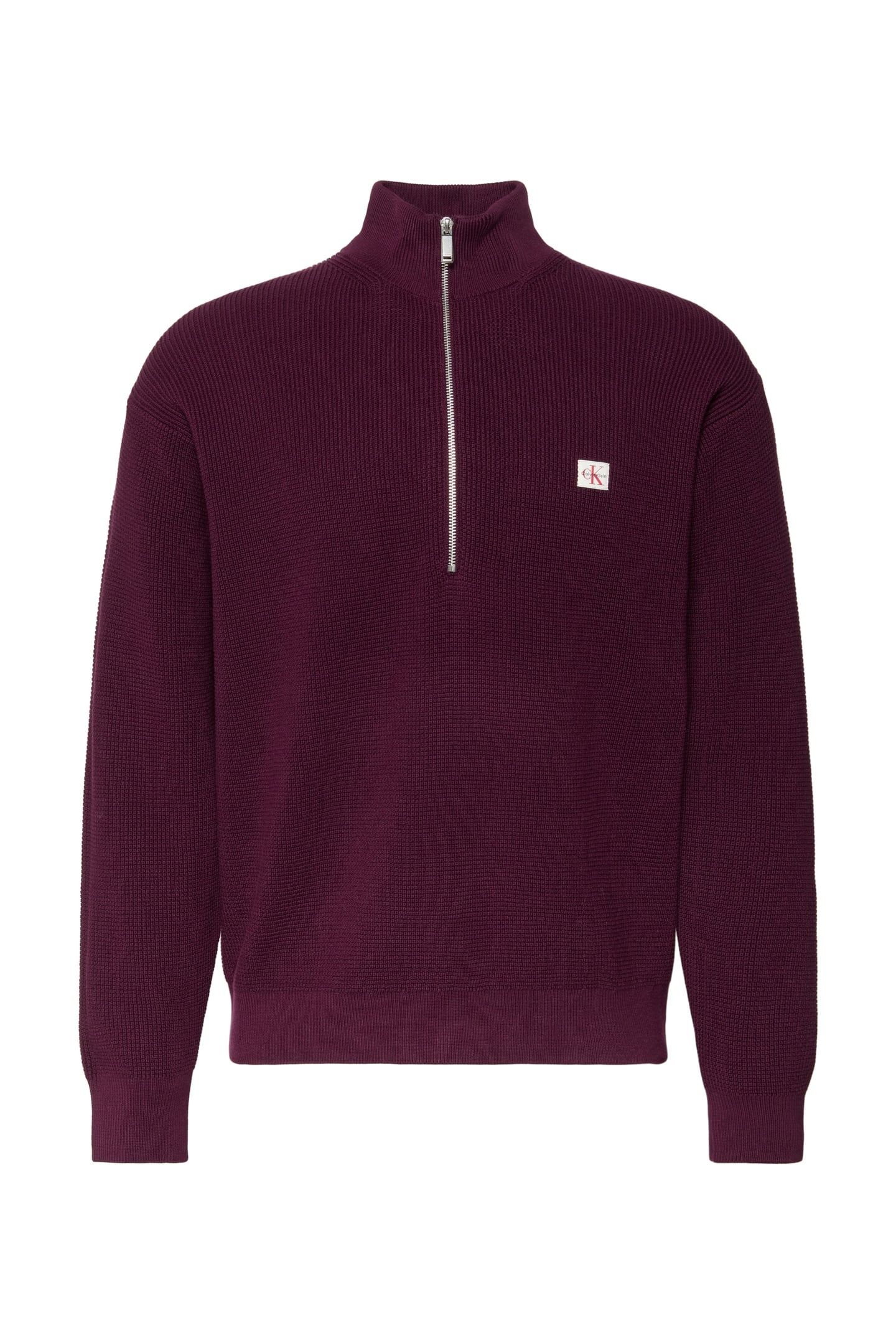 LS EZ COTTON WAFFLE SWEATER PASSION PLUM 4