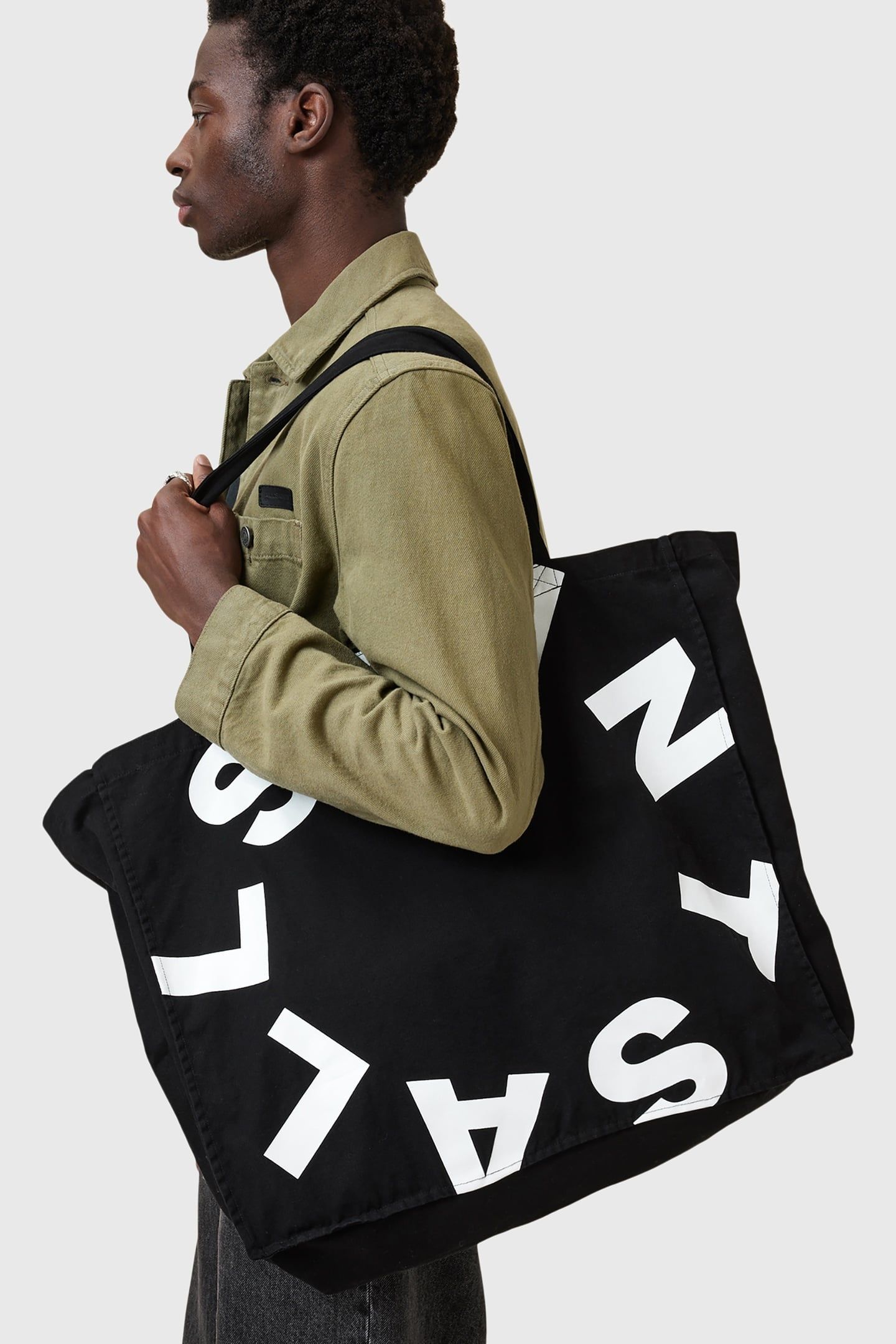 LARGE TIERRA TOTEBAG BLACK/WHITE 1
