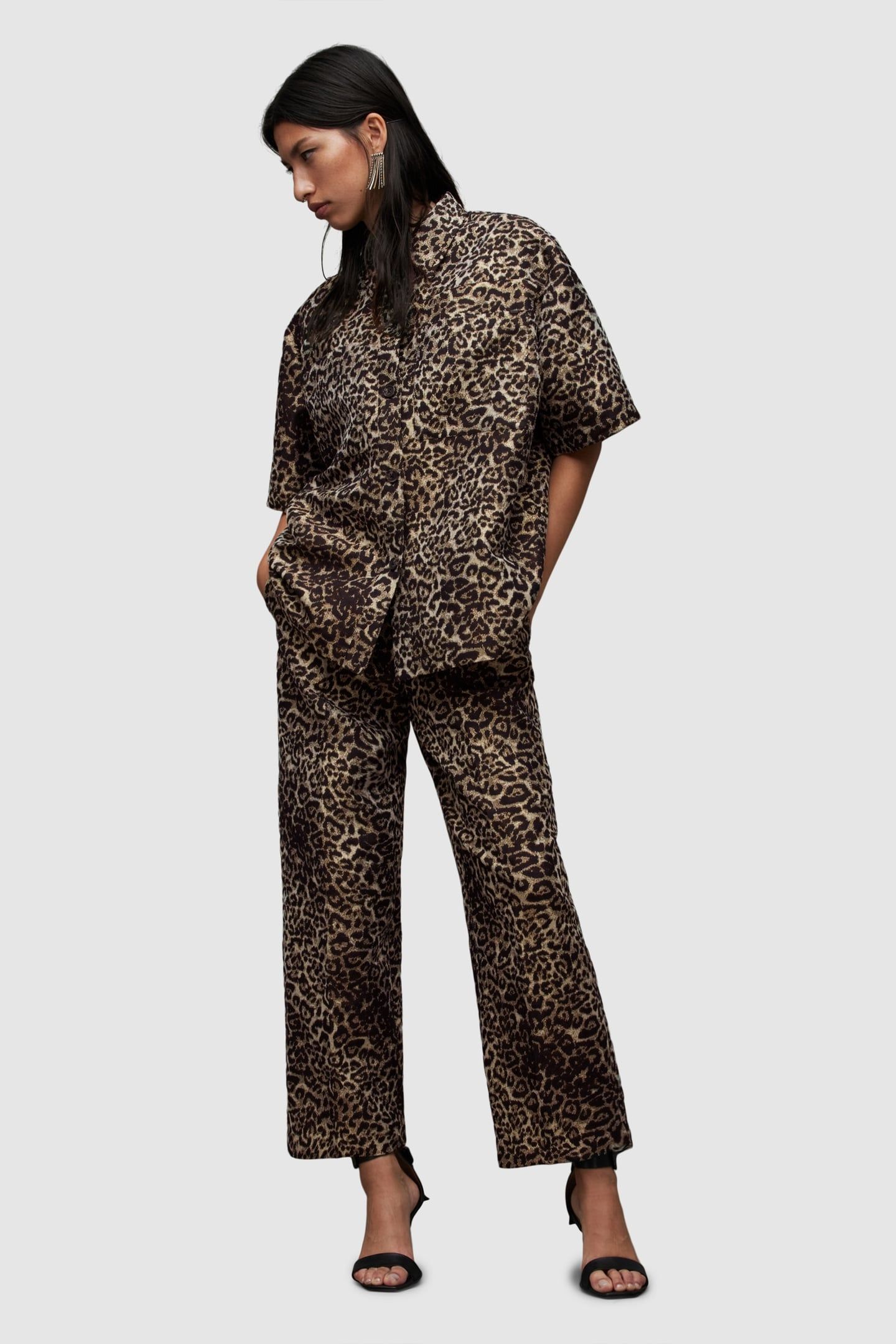 JEMI LEPPO TROUSER LEOPARD GOLD 2