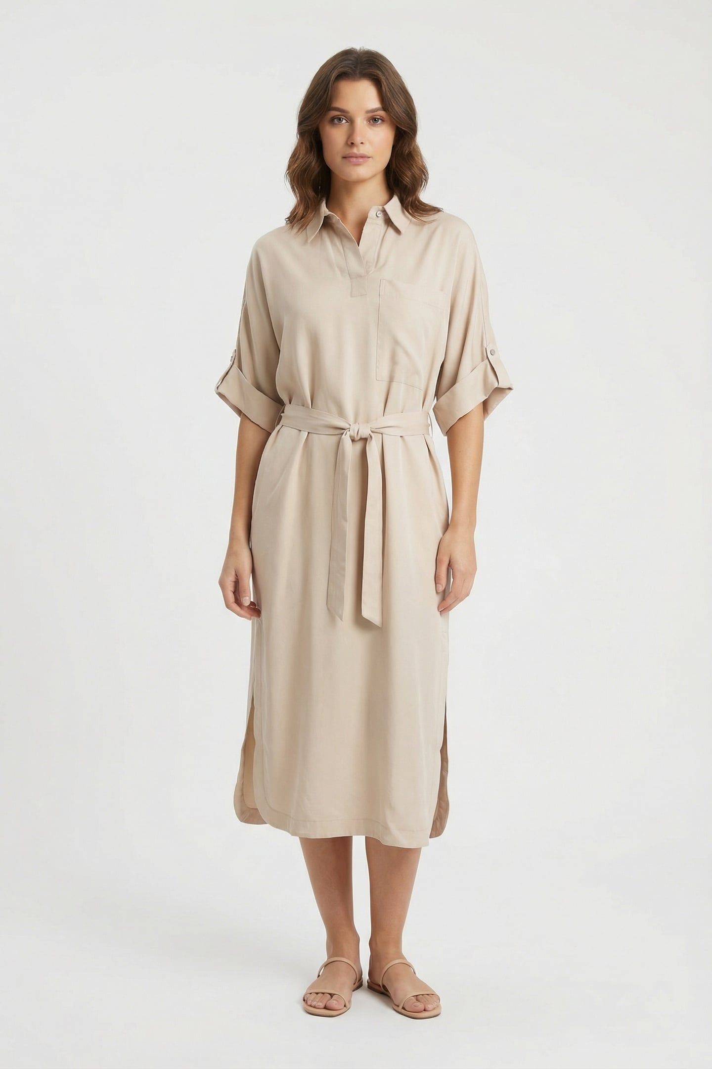 YARA DRESS SAND 1