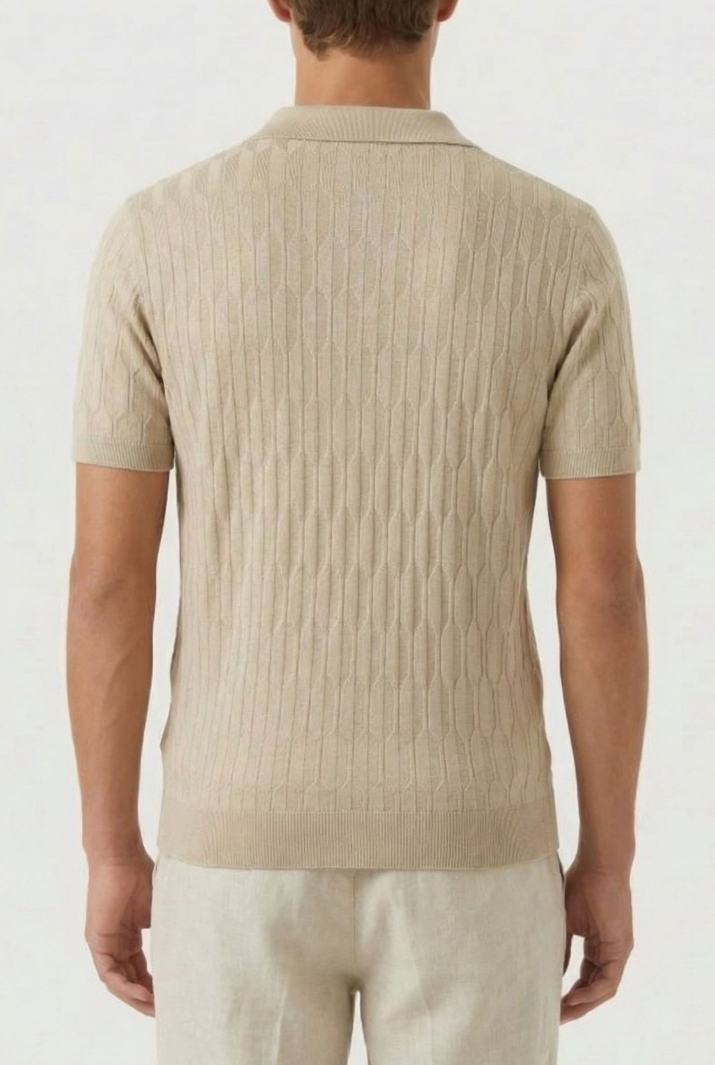 MARCIANO BY GUESS SS POLO WITH RIB PLACKET HAZEL WOOD 2