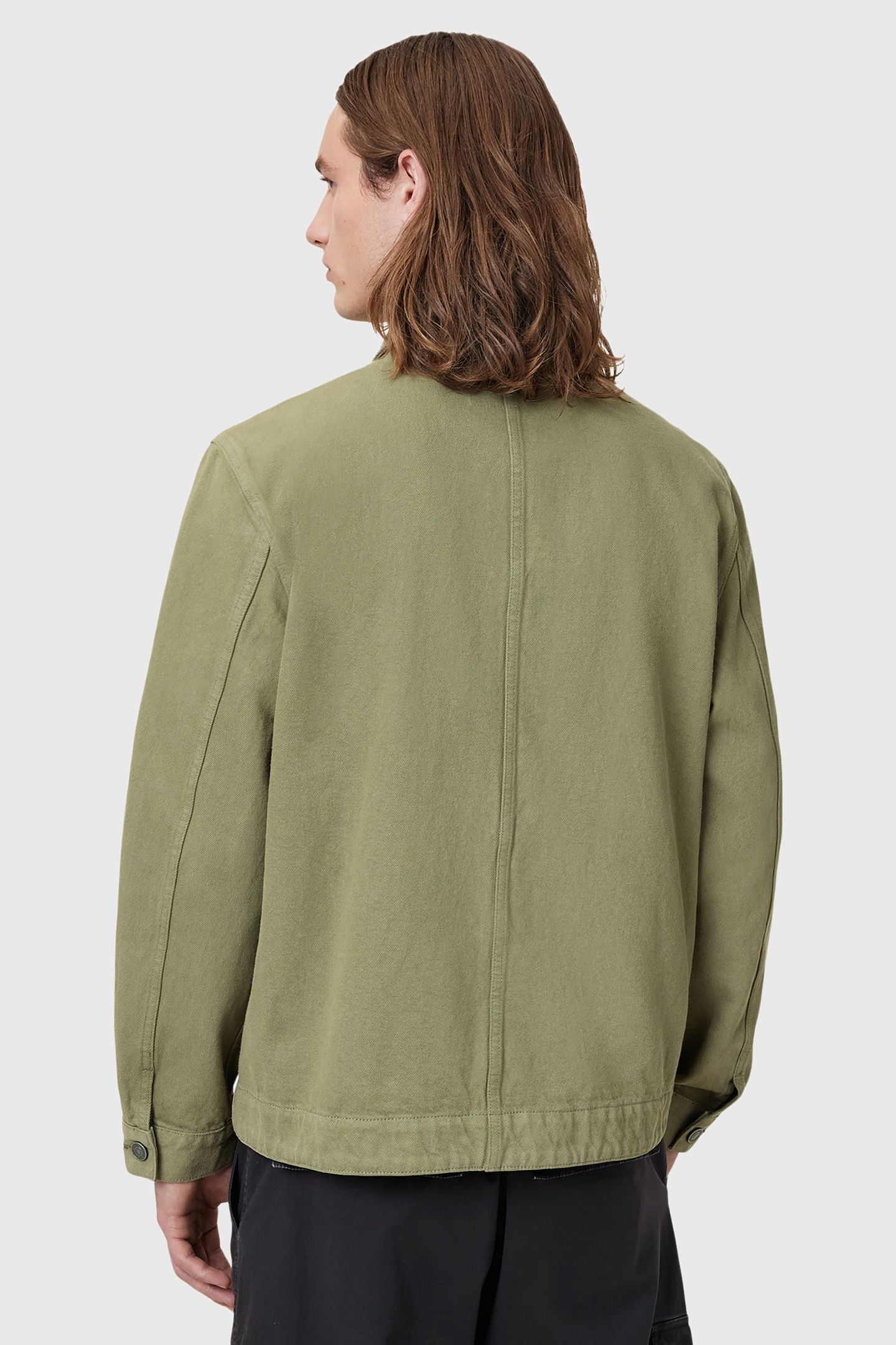 EAVIS CHORE JACKET MILITARY GREEN 3