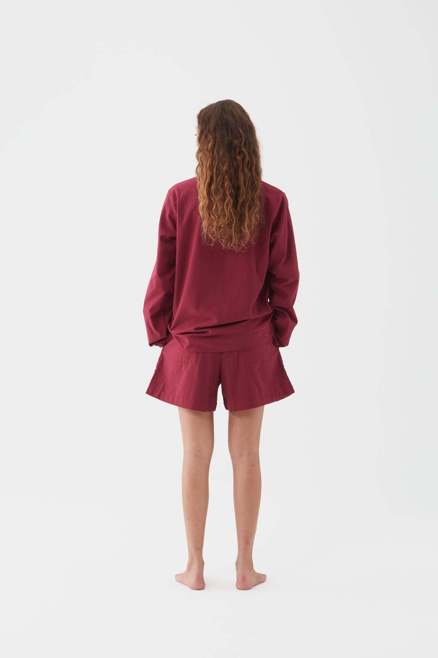 UNISEX FLANNEL, PYJAMAS SHORTS BEYOND RED 7