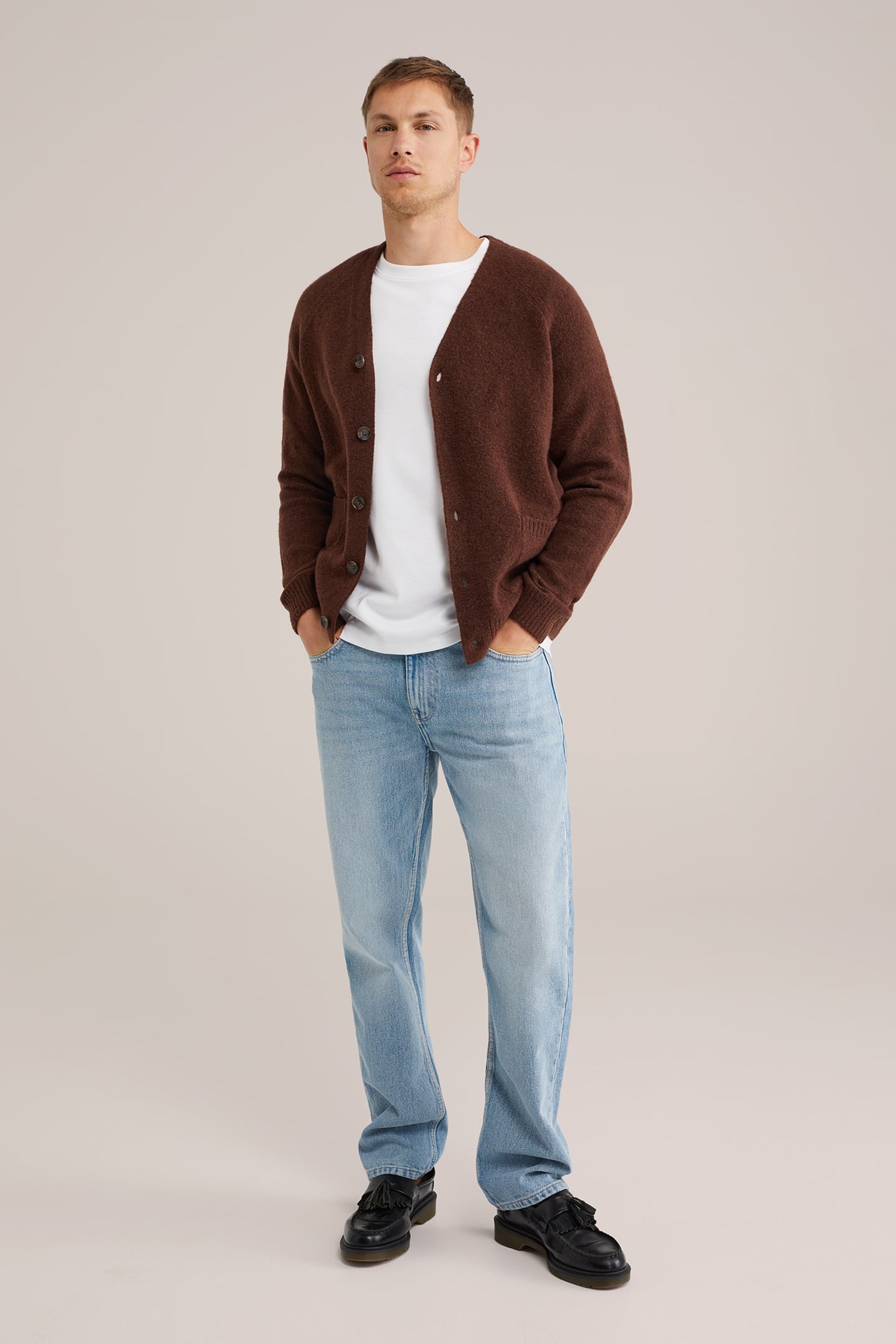 CARDIGAN SAFFRON RED 3