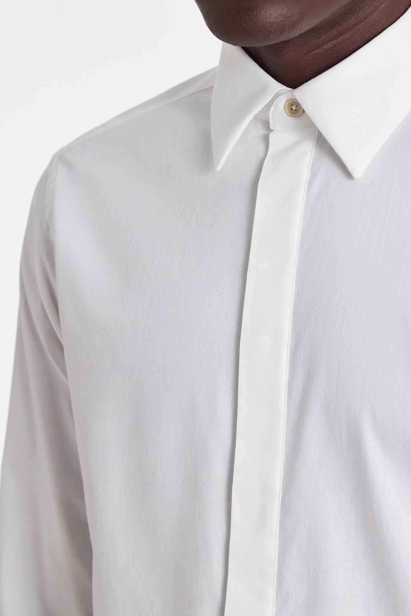 S/C SLIM FIT SHIRT OFF WHITE 3