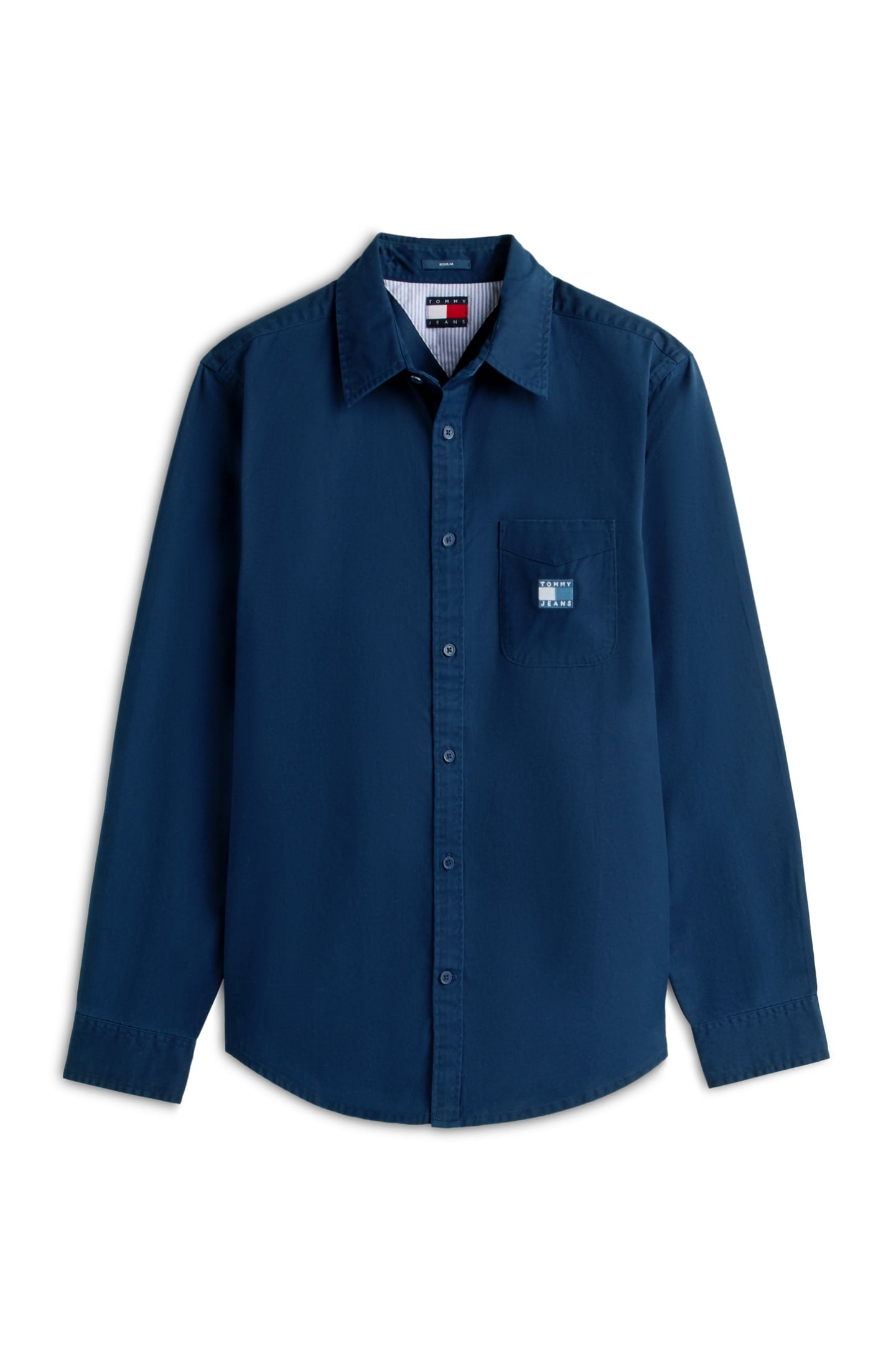 REGULAR WASHED TWILL SHIRT DARK NIGHT NAVY 2
