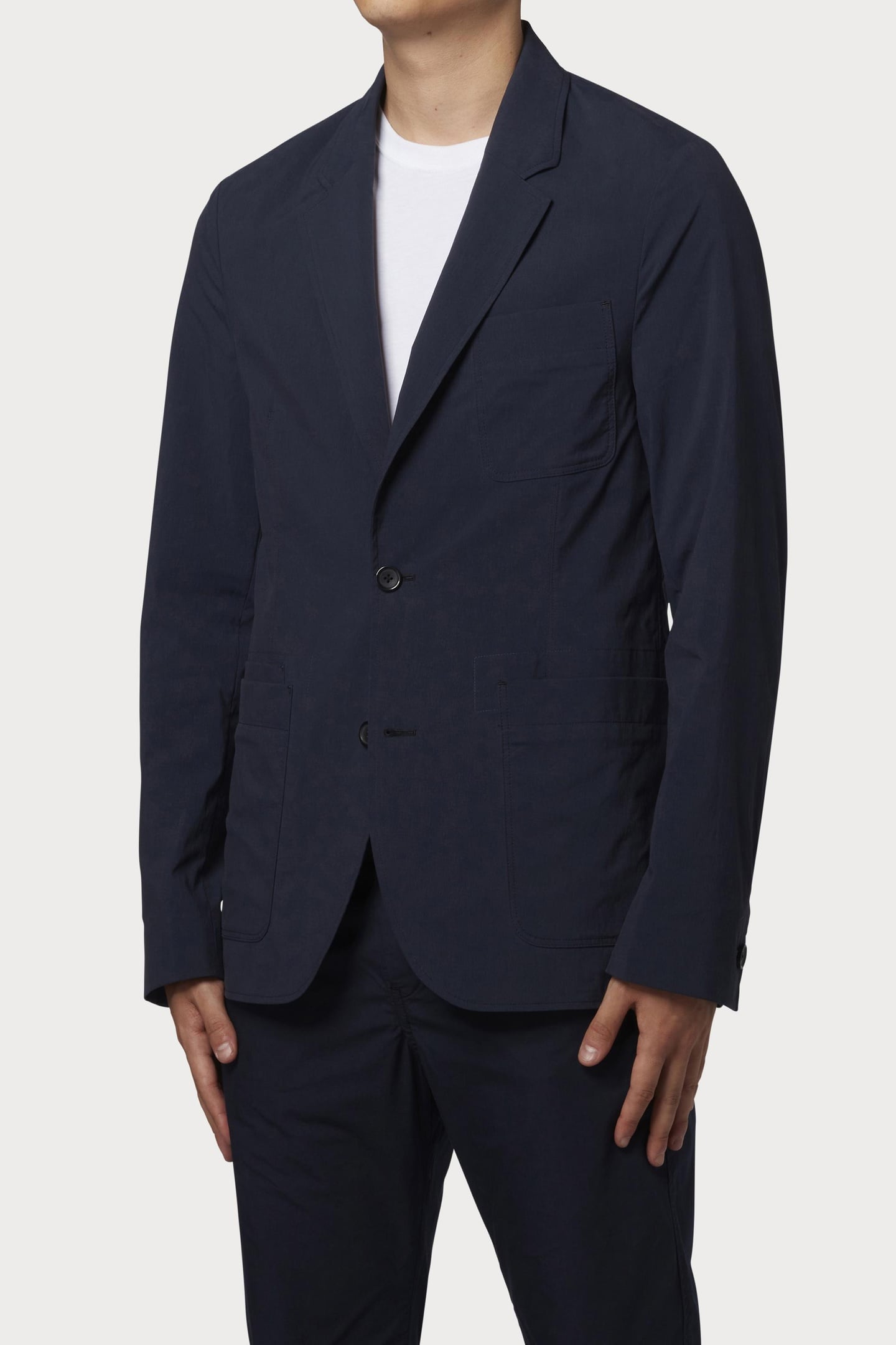 CASUAL FIT 2 BTN JACKET VERY DARK NAVY 1
