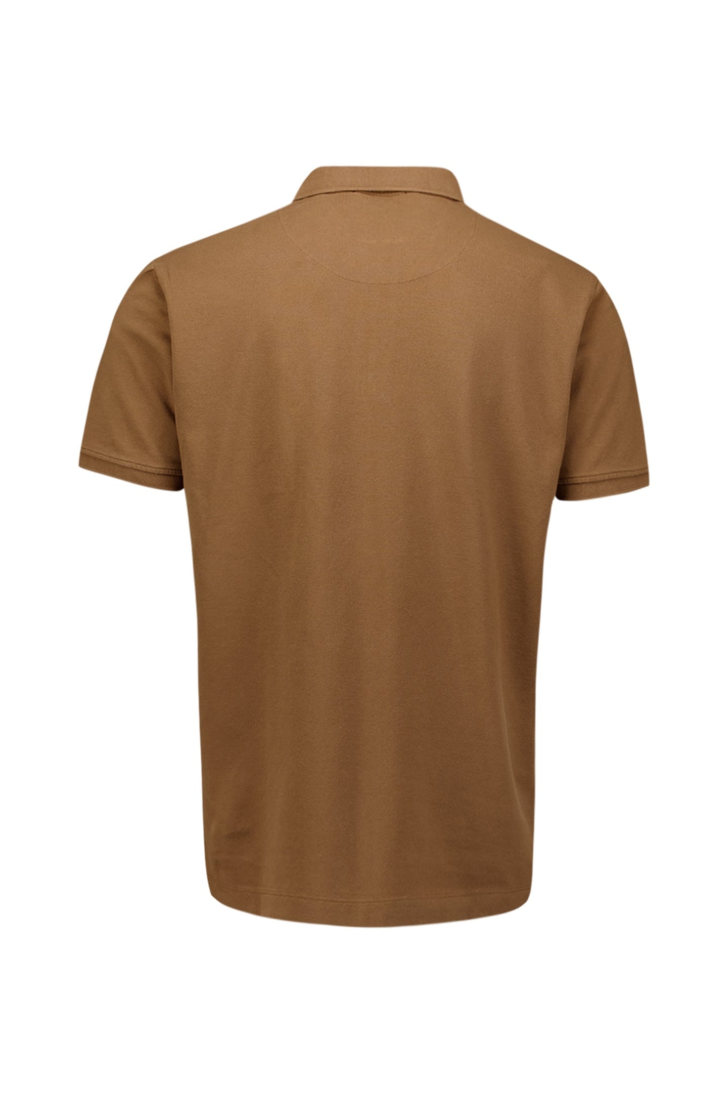 POLO ZIP PIQUE GARMENT DYED CAMEL 6