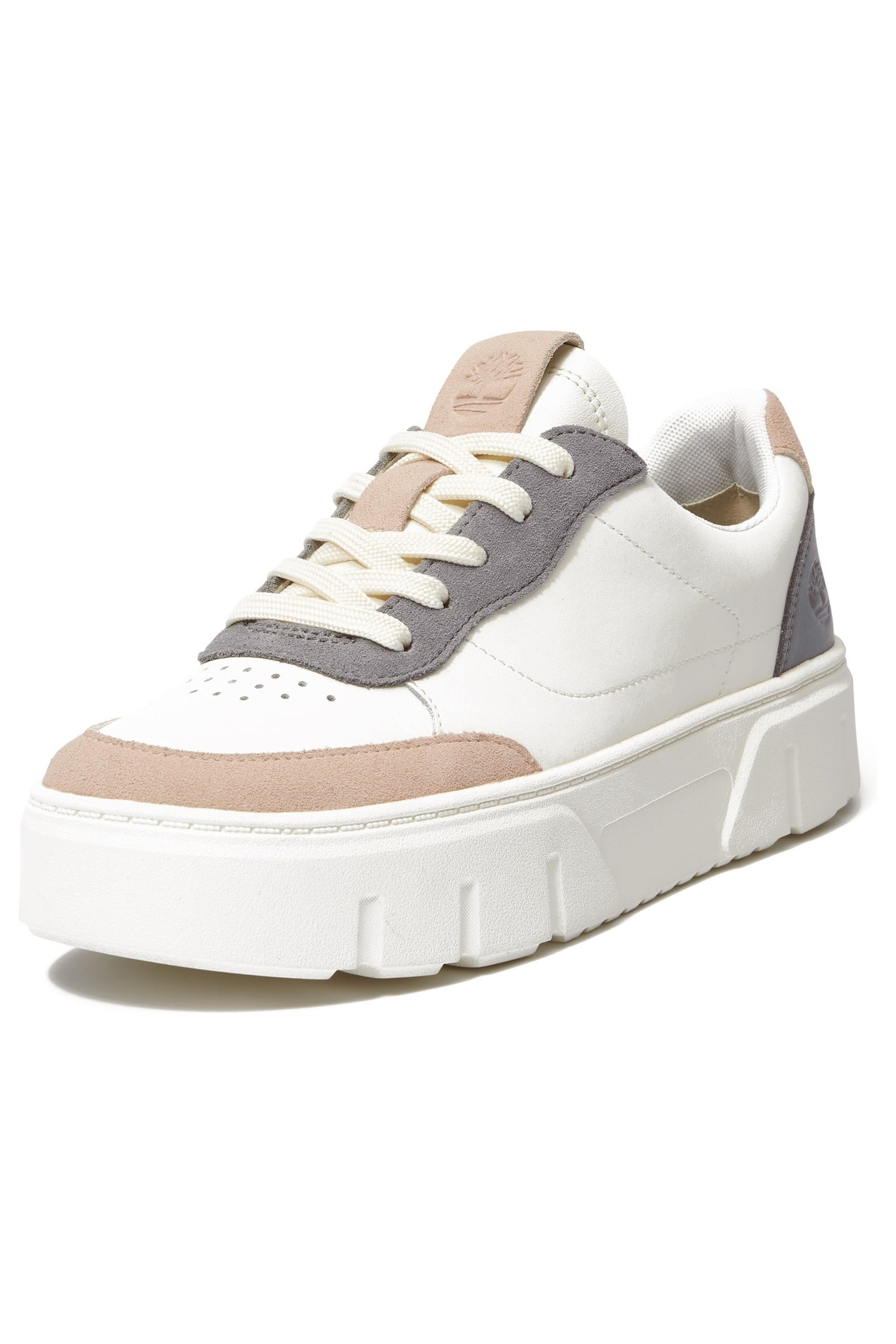 LAUREL COURT LOW LACE UP SNEAKER NATURAL LEATHER GREY 3