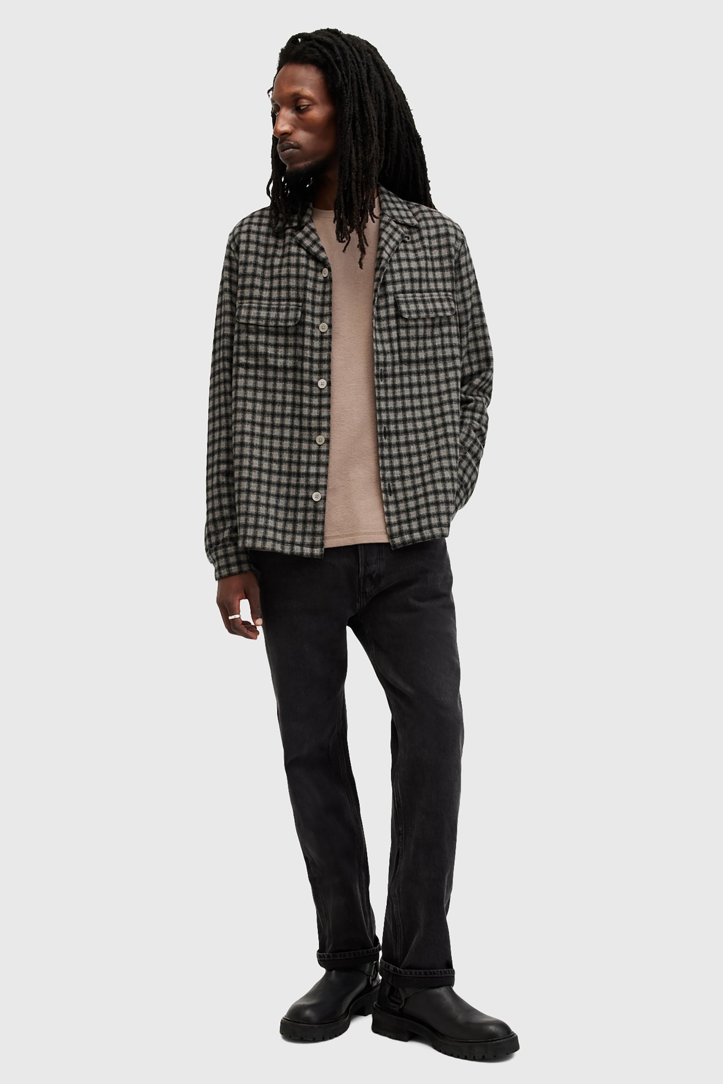 ALKAME LS SHIRT BROWN 1