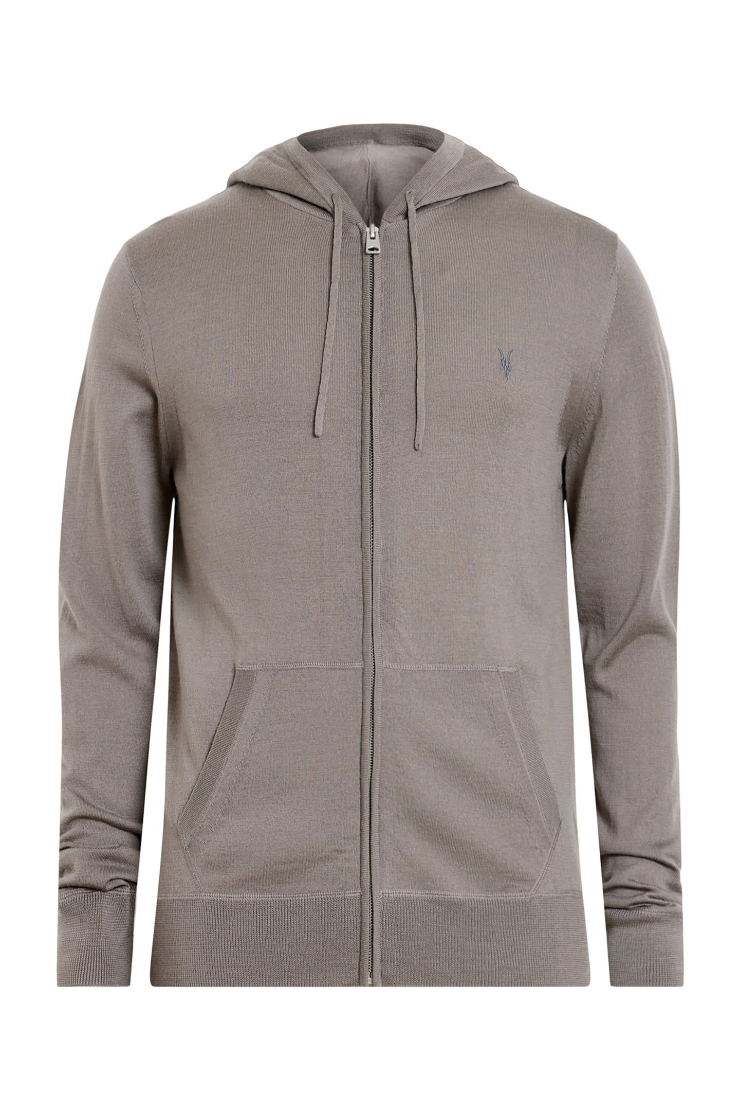MODE MERINO ZIP HOOD CHESTNUT BROWN 4