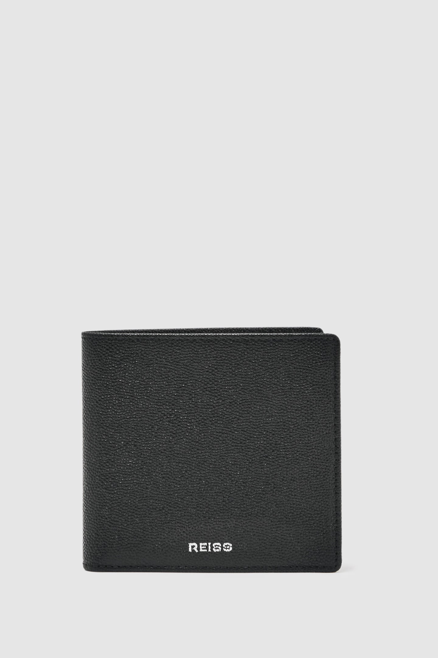 MICRO GRAIN LEATHER WALLET BLACK 1