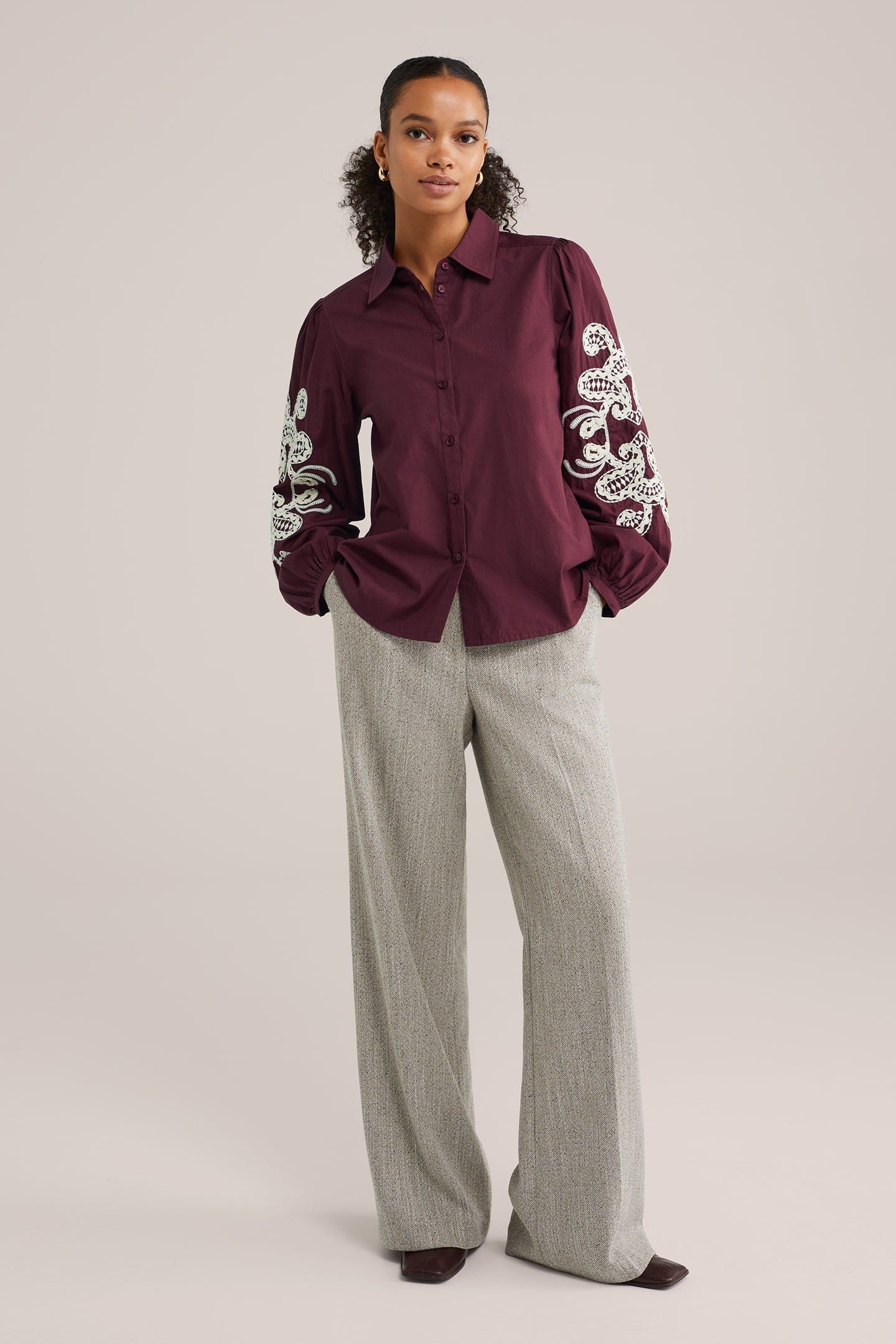 BLOUSE BURGUNDY RED 3