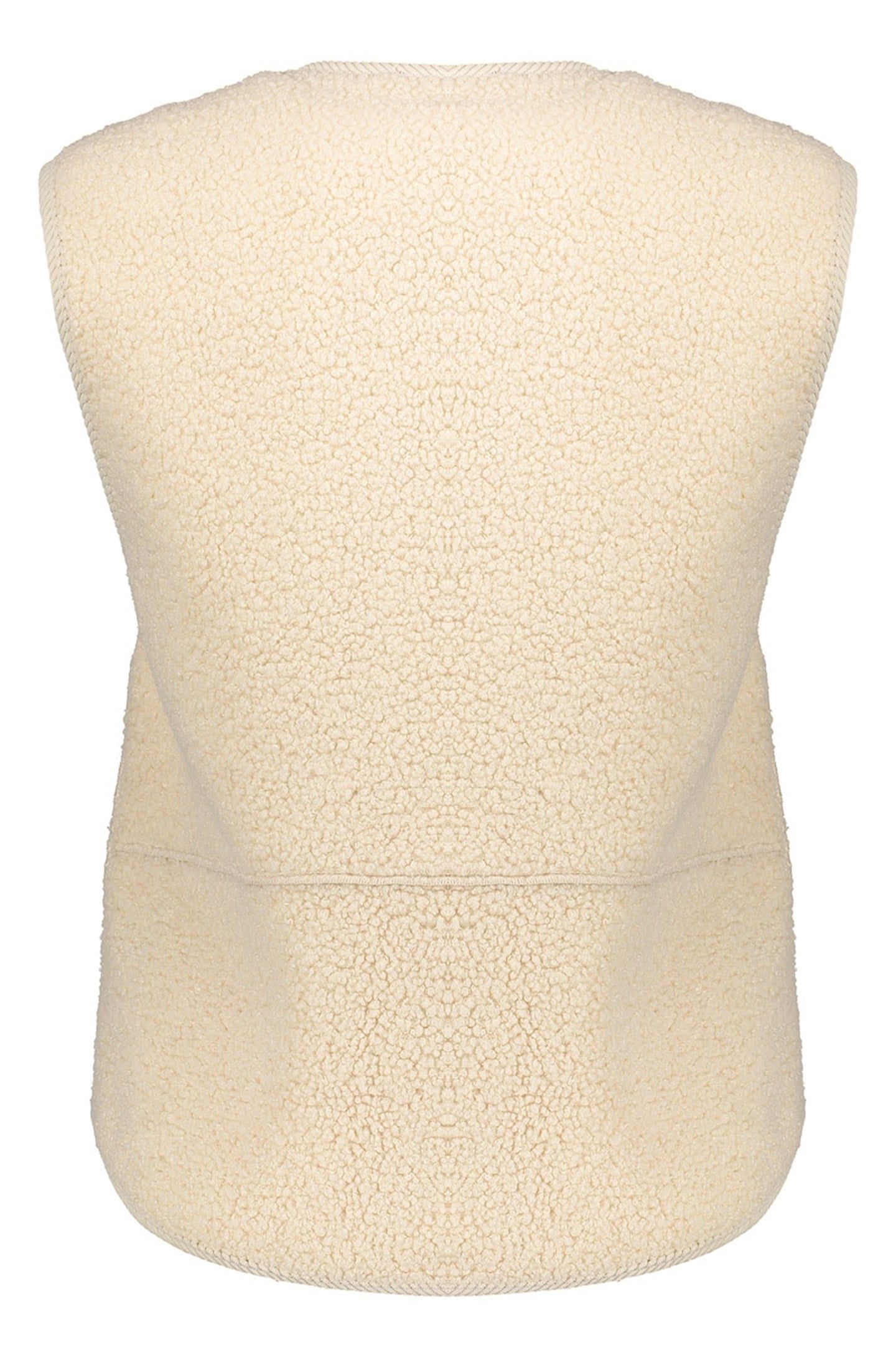 GILET TEDDY + ZIPPER CREAM 2