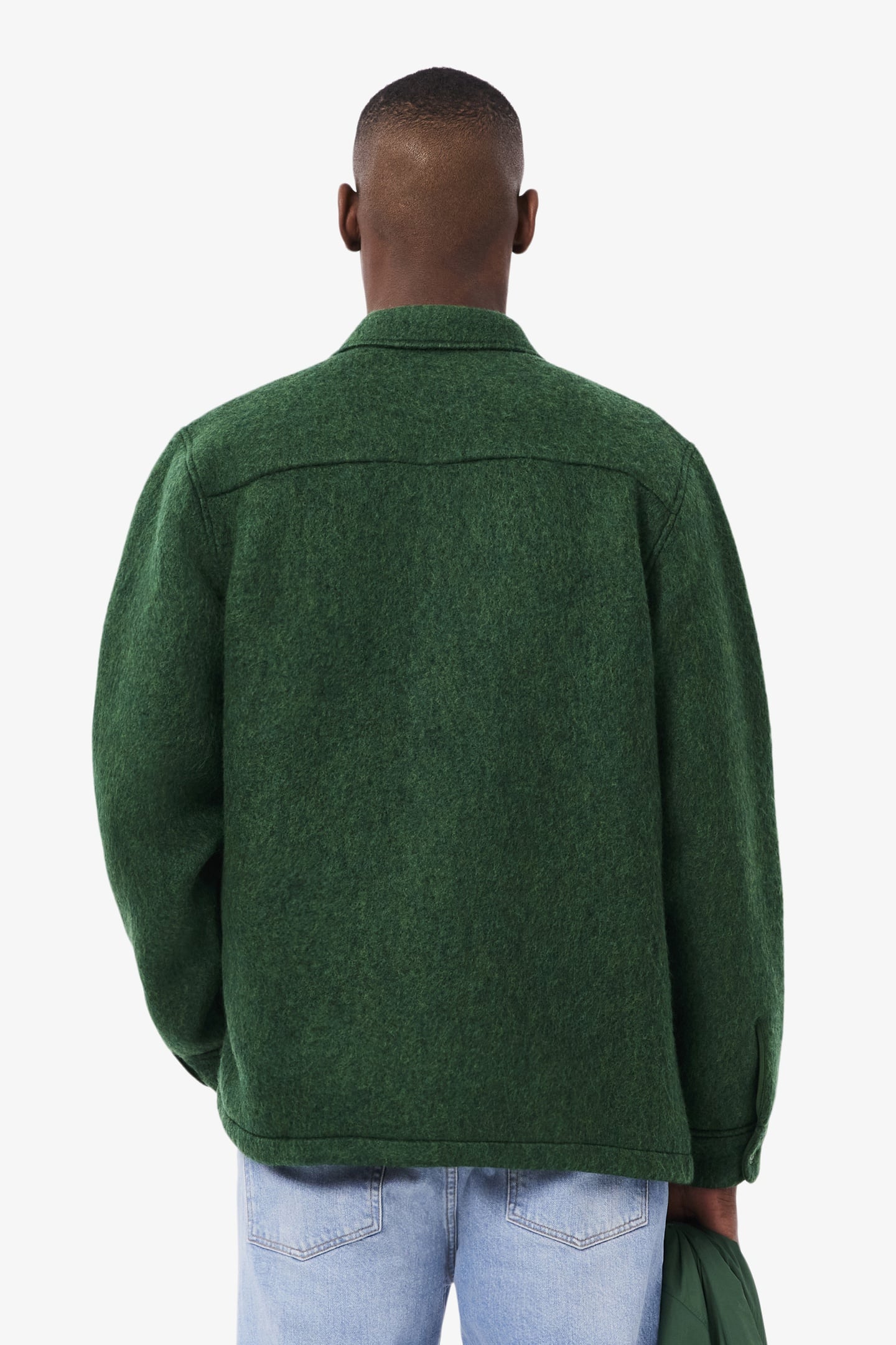 LONG SLEEVE WOVEN SHIRT GREEN 3