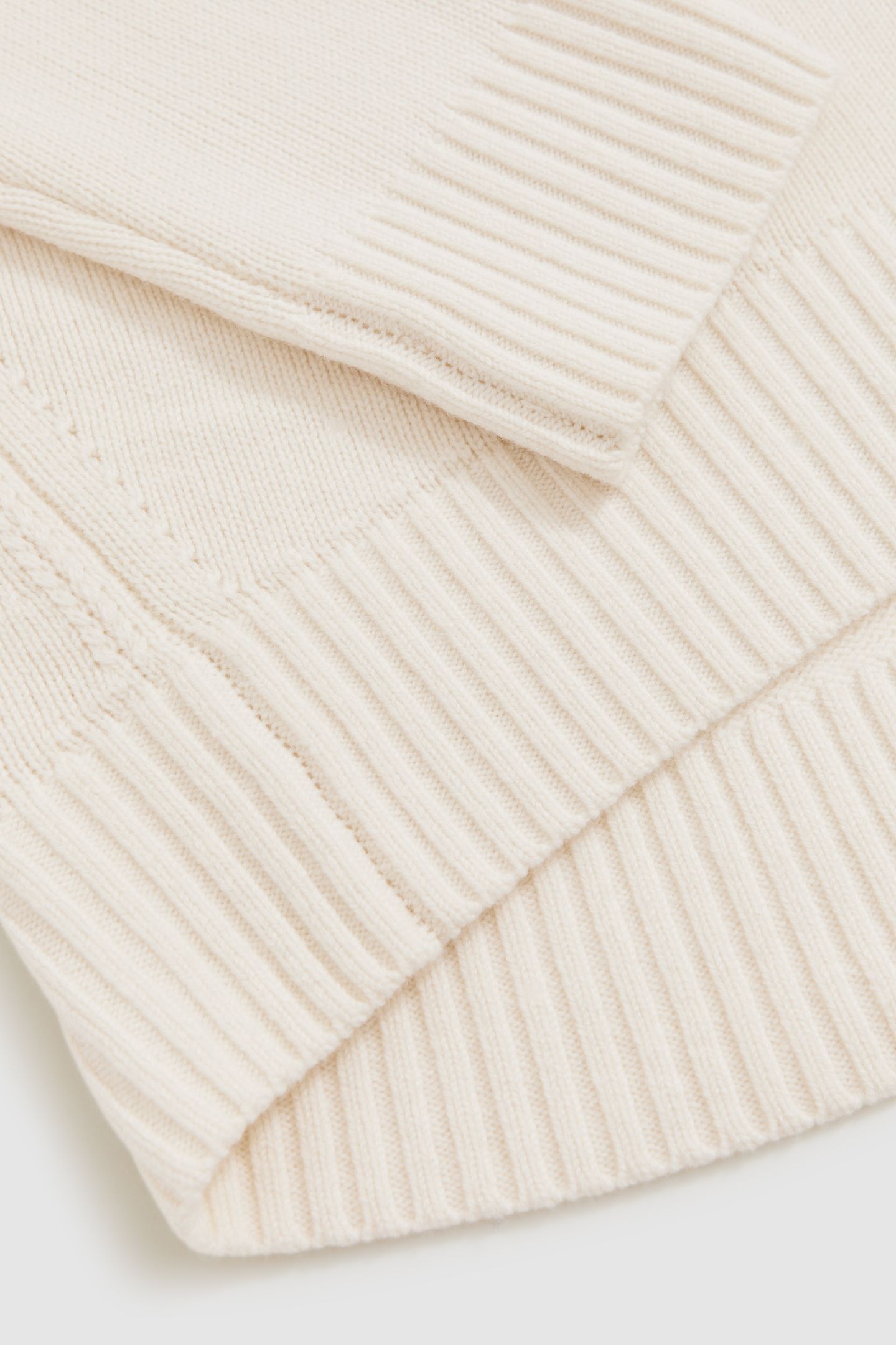 WOOL CASHMERE CREW NECK CREAM 5
