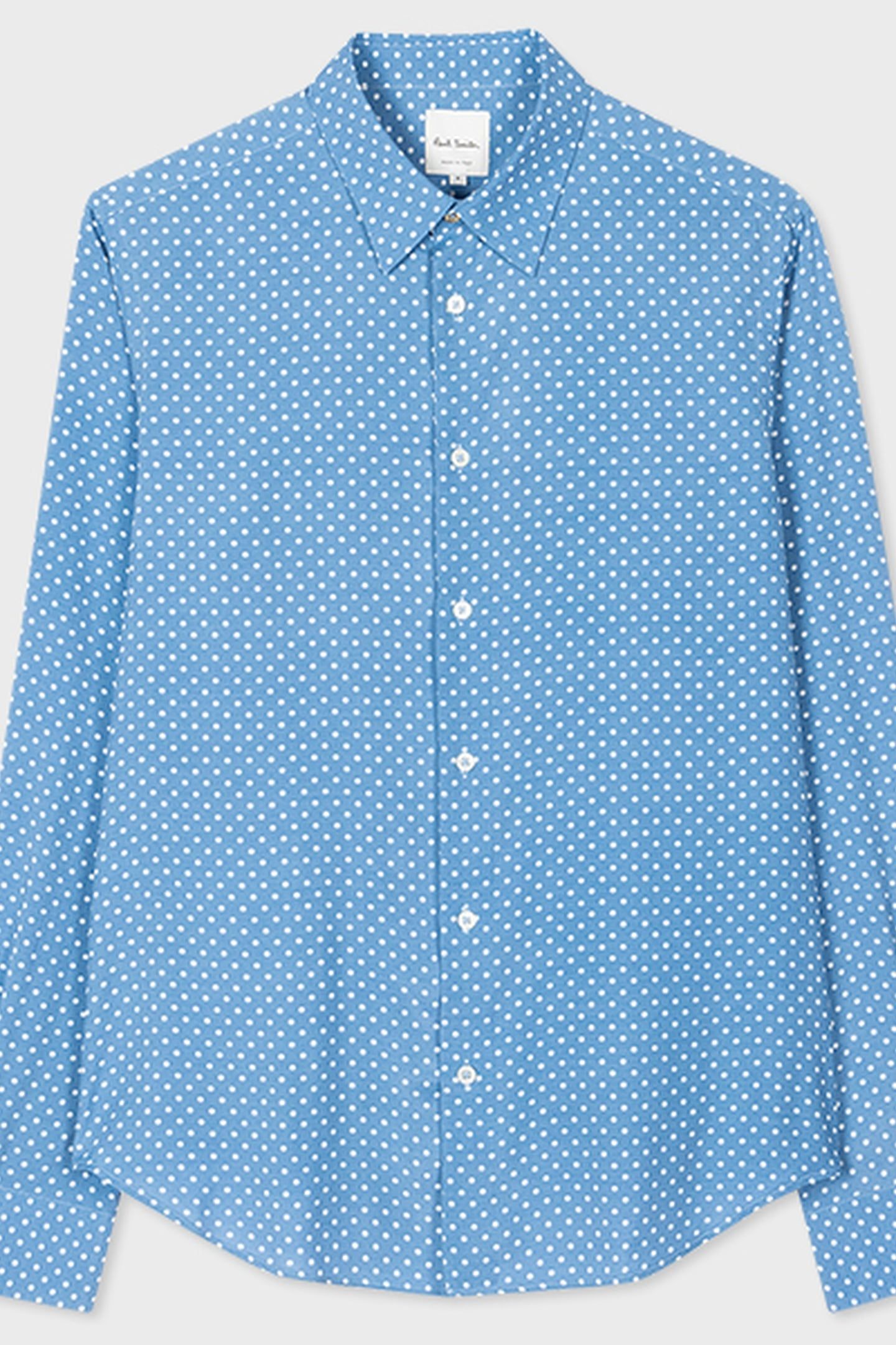 S/C SLIM FIT SHIRT LIGHT BLUE 5
