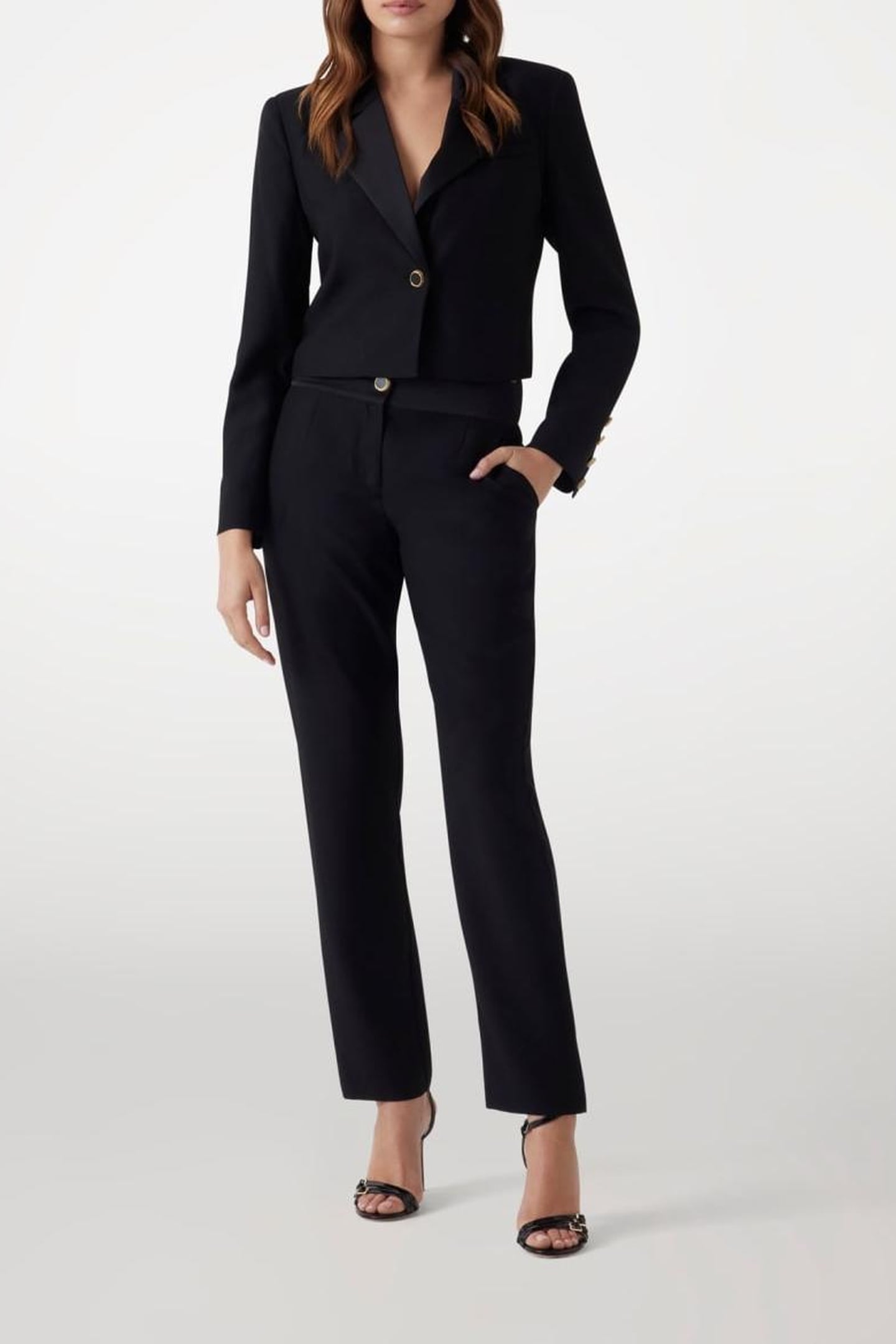 MARCIANO BY GUESS VITTORIA COVER SHOULDER JET BLACK 1