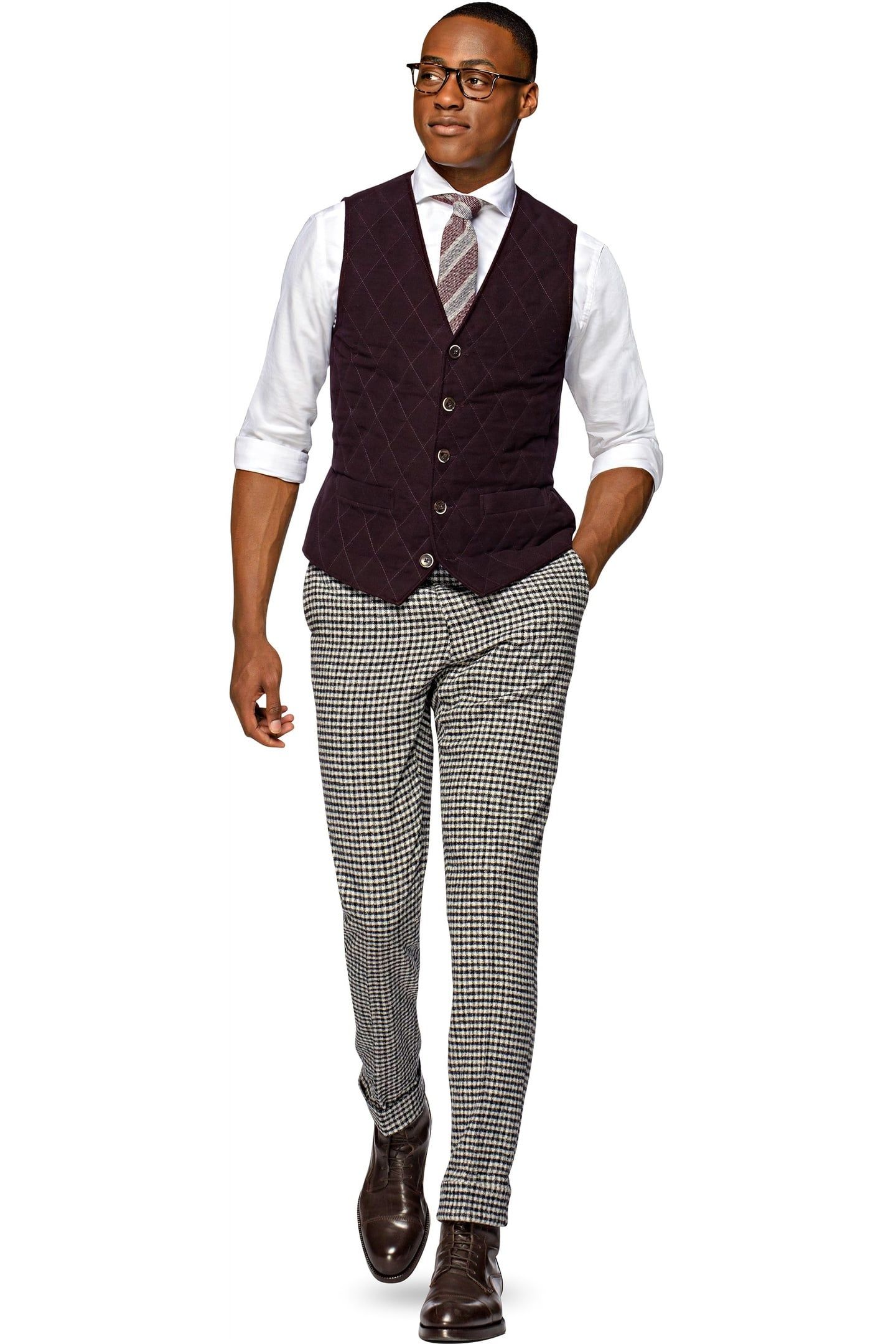VEST-BURGUNDY BURGUNDY 1