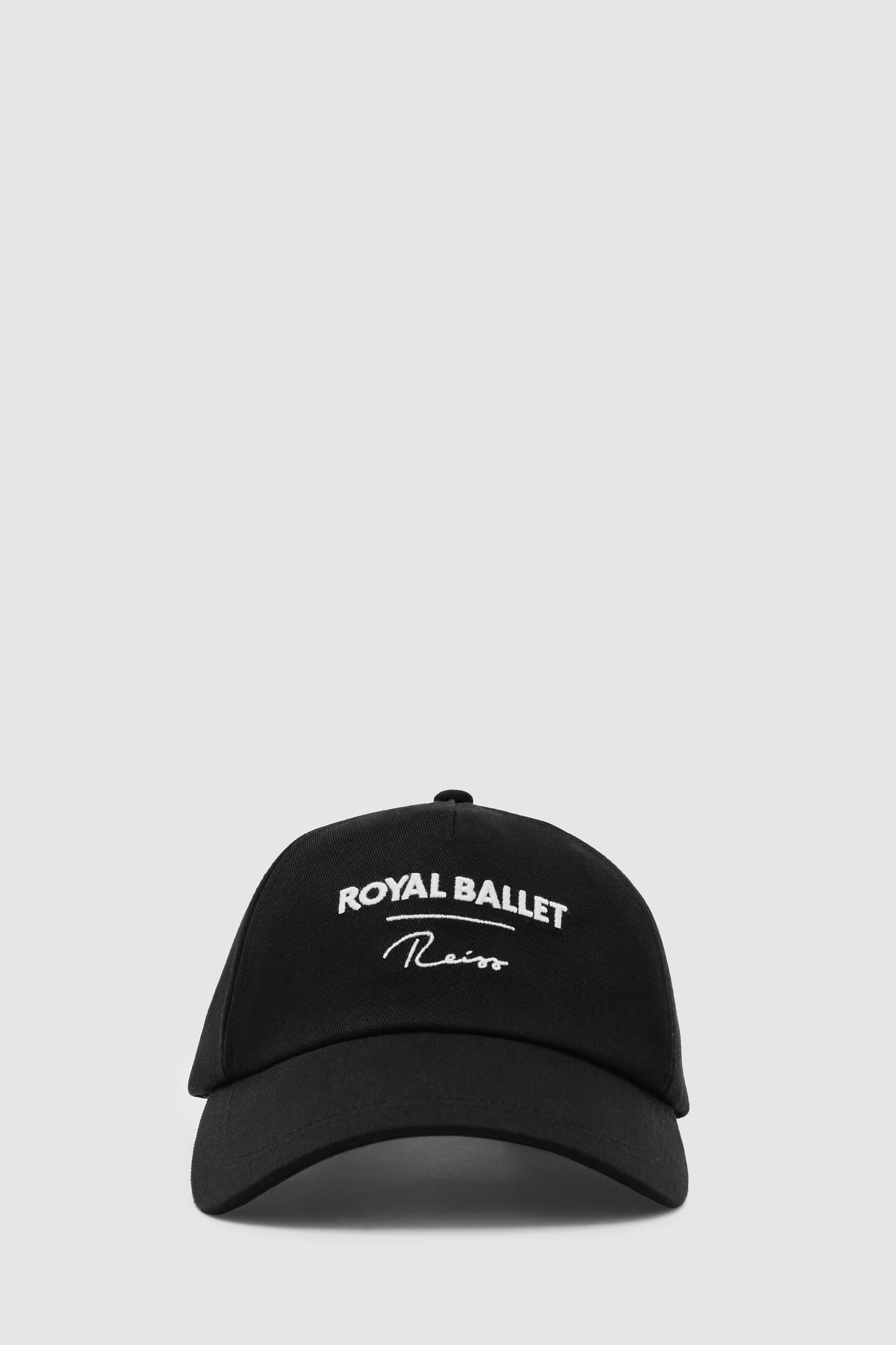 EMBROIDERED LOGO CAP BLACK 1