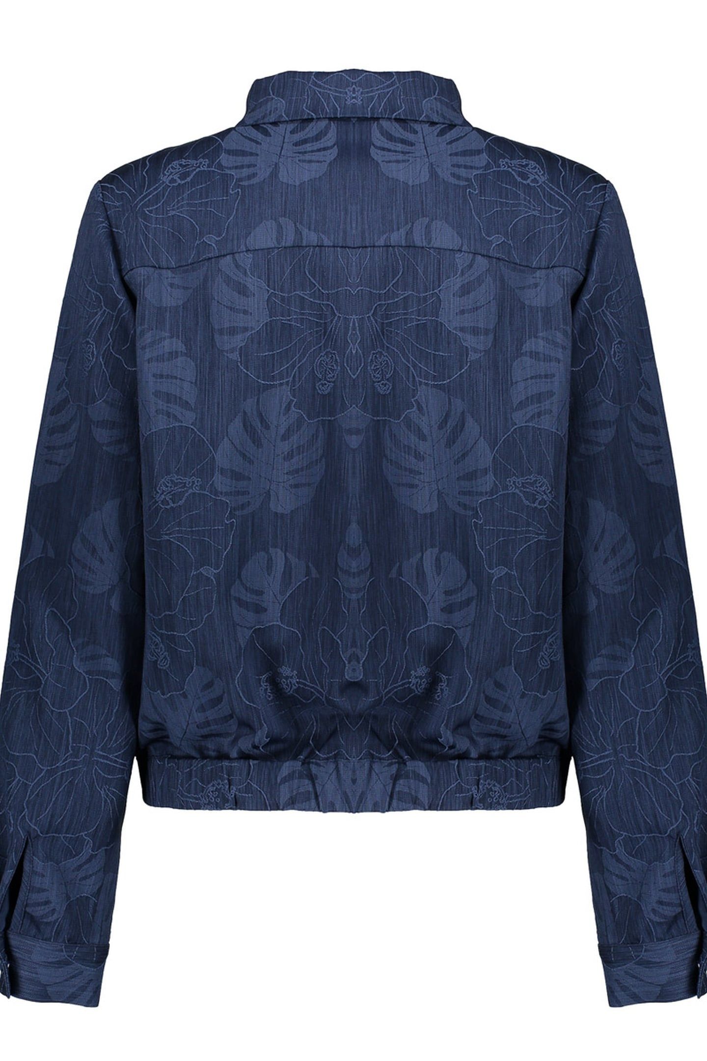 JACKET DENIM FLOWERS BLUE 2