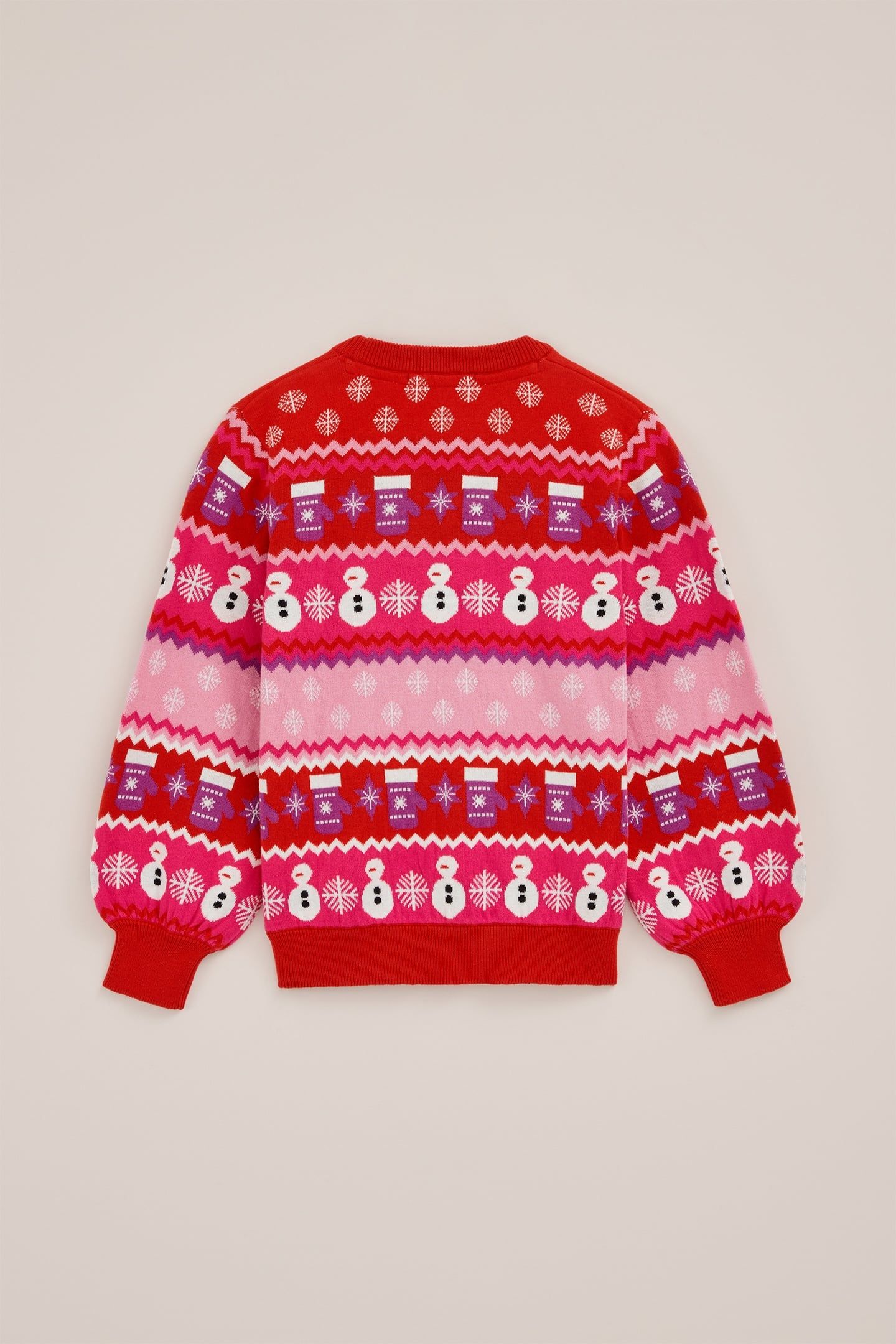 KNITTED PULLOVER BRIGHT PINK 4