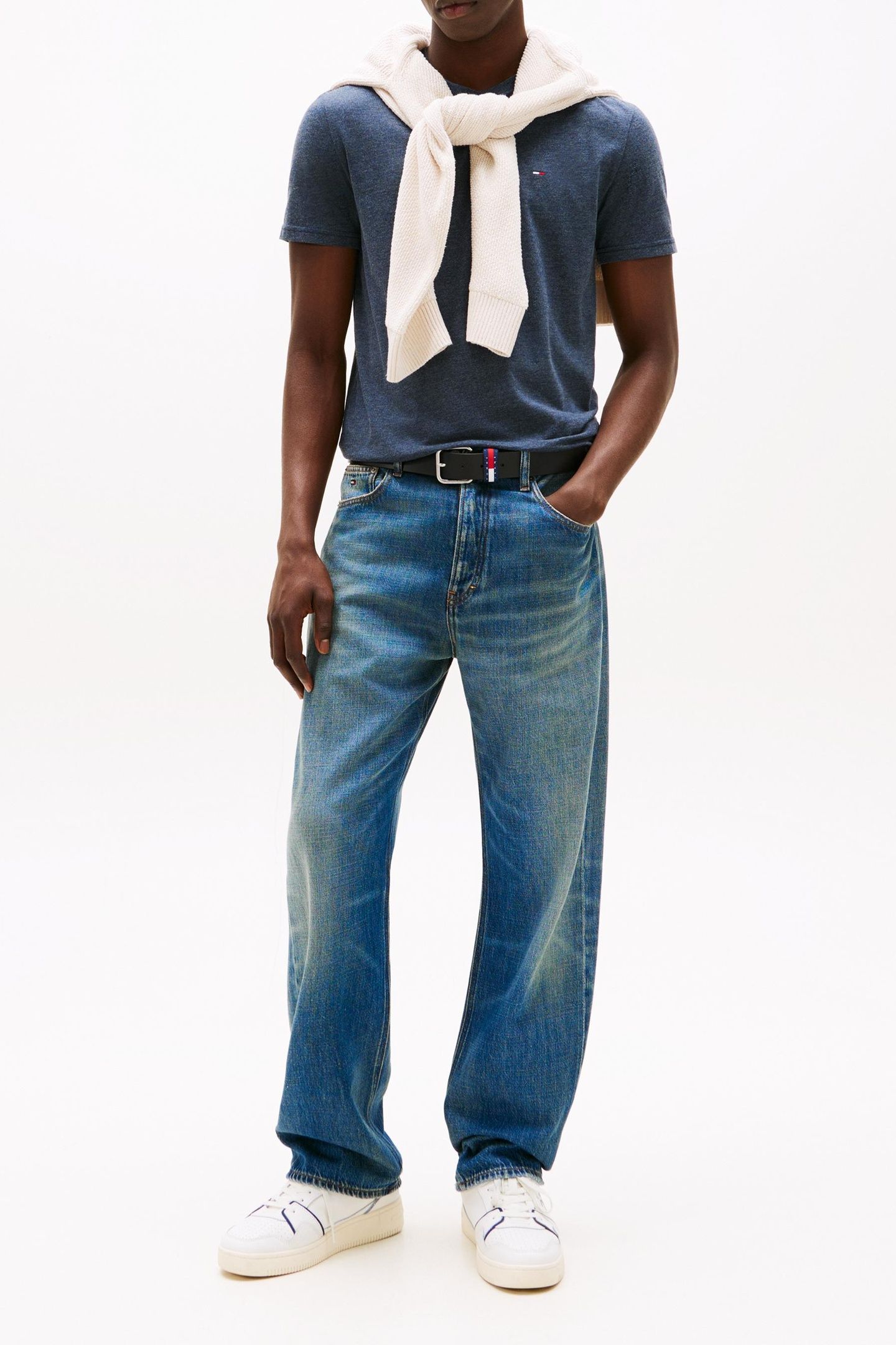 HEATHERED XSLIM JASPER SHIRT DARK NIGHT NAVY 2