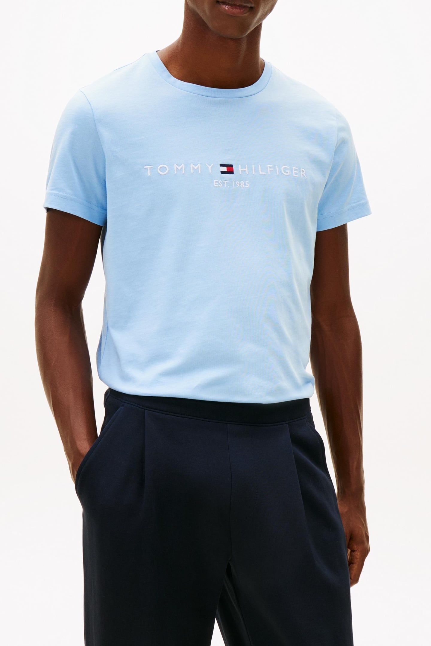 TOMMY LOGO TEE WELL WATER 1