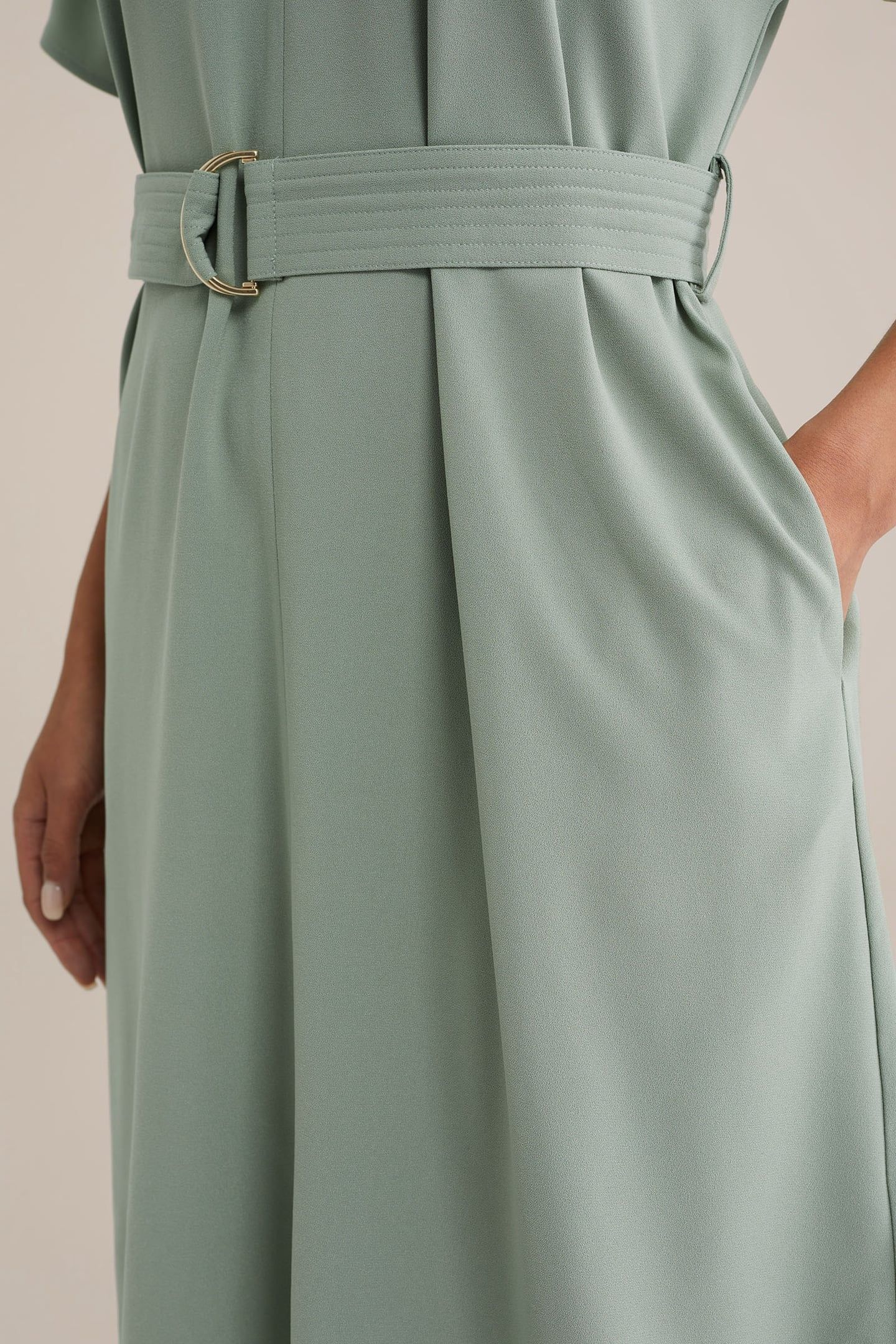 DRESS MID LENGTH LIGHT GREEN 5