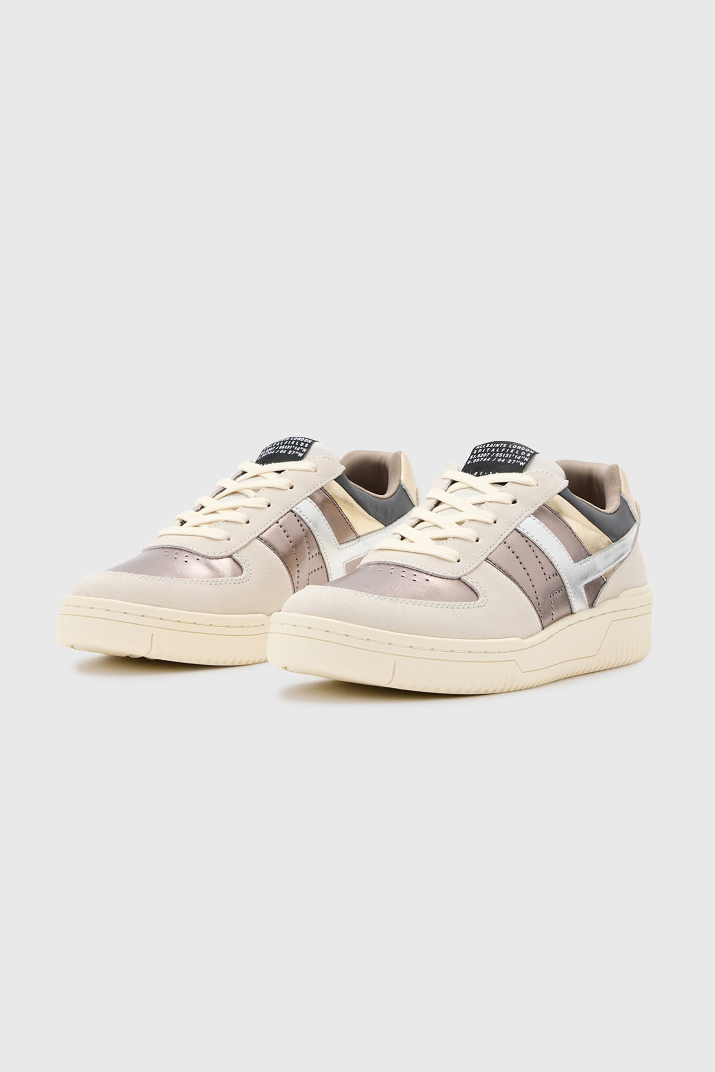 VIX SUEDE SNEAKER WHITE/METALLIC 3