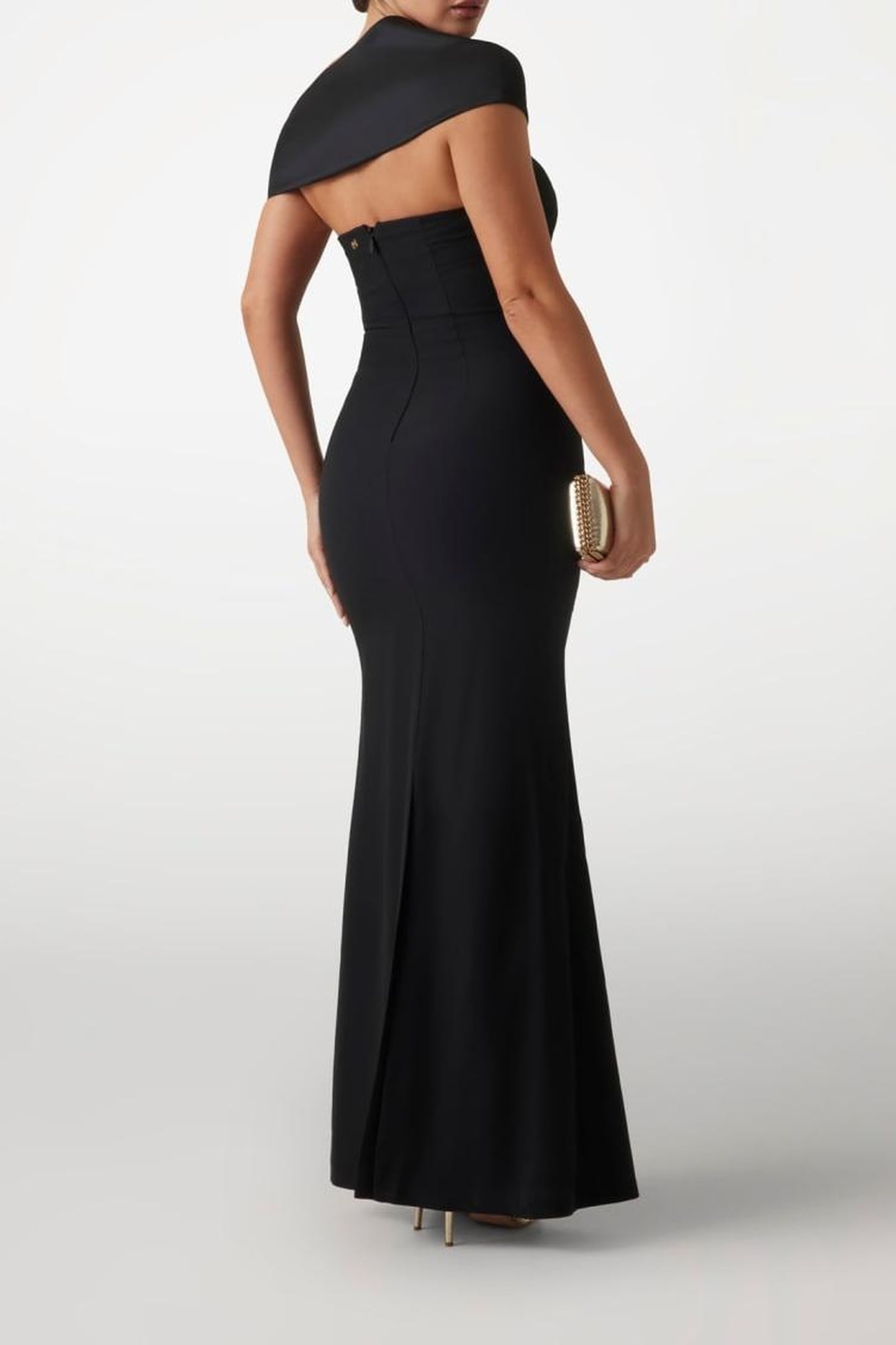 MARCIANO BY GUESS VITTORIA LONG DRESS JET BLACK 2