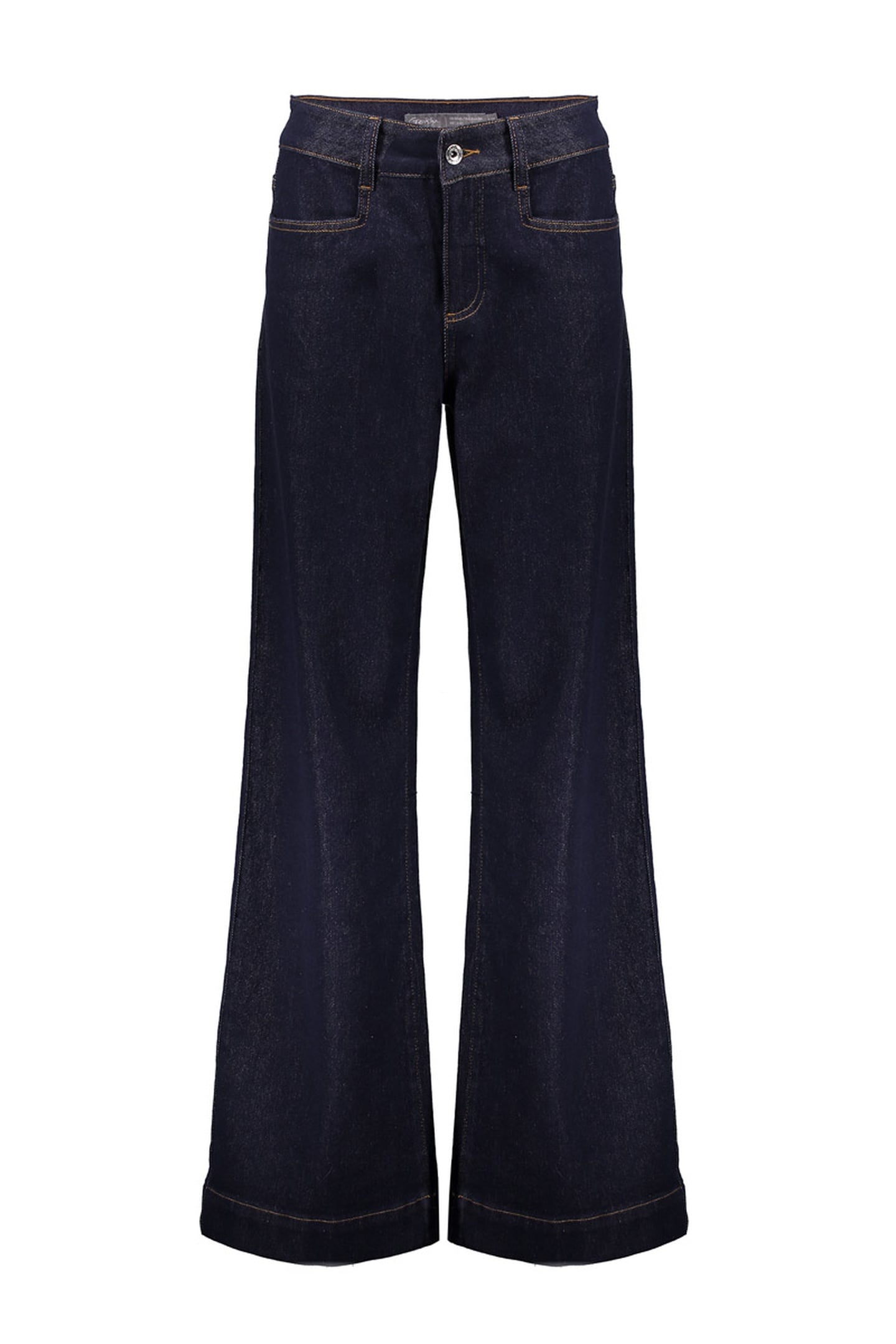JEANS FLAIR DARK BLUE DENIM STONEWASH 1