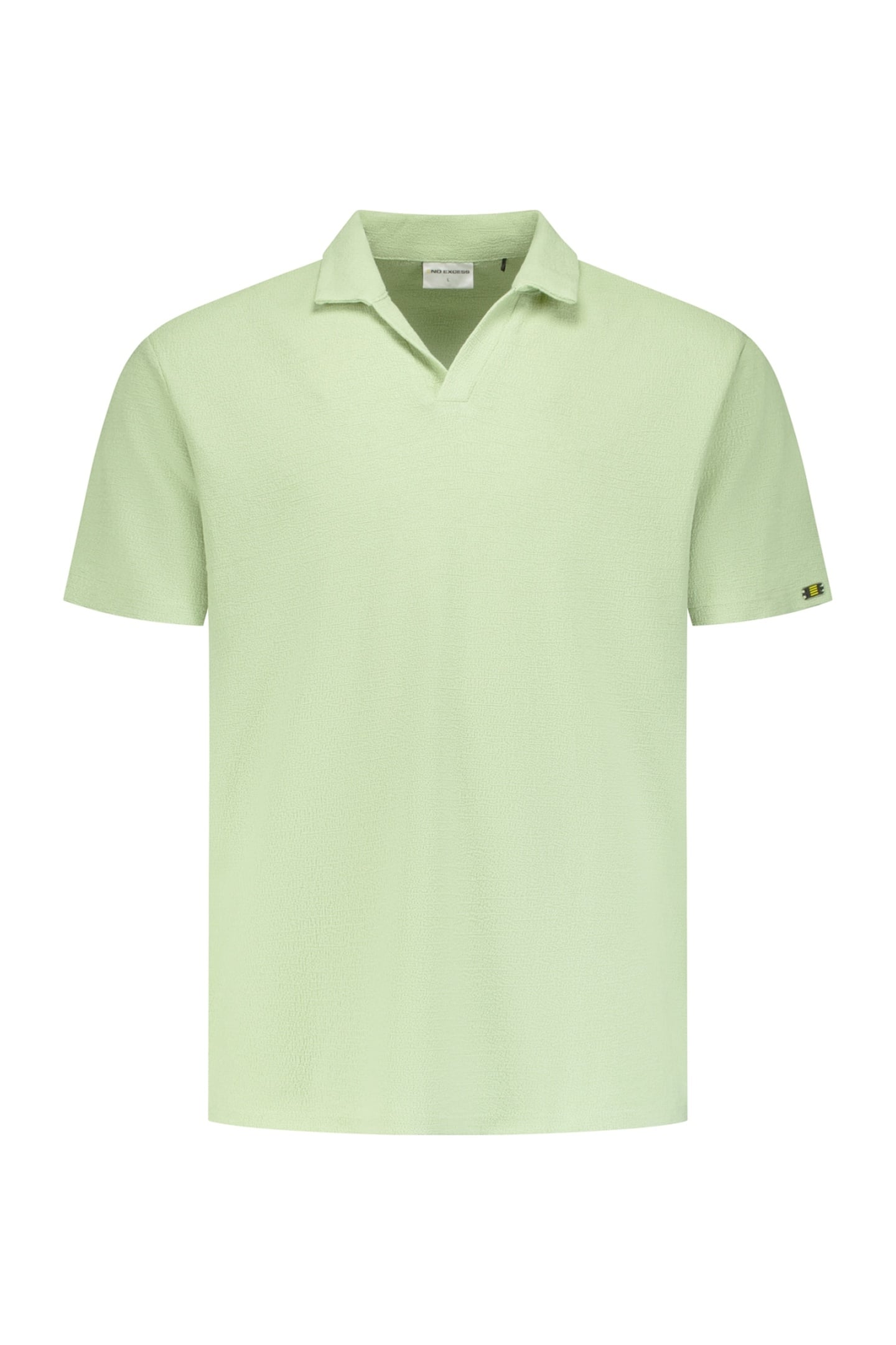 POLO V SOLID JACQUARD GREEN 1