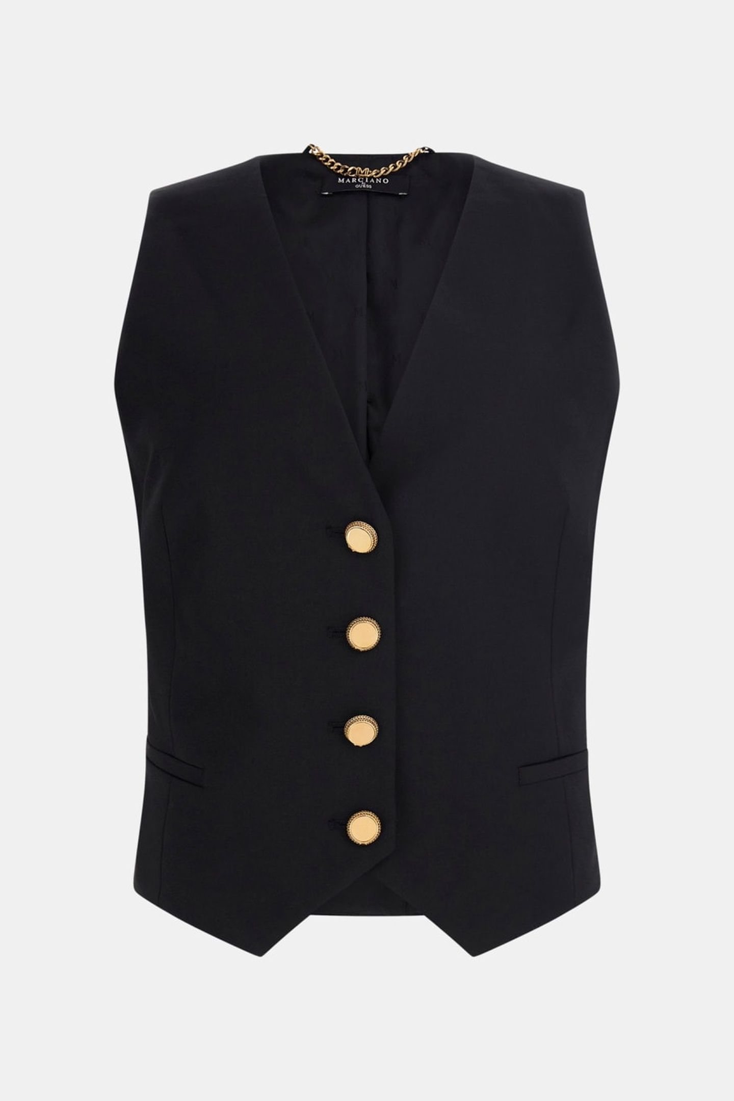 MARCIANO BY GUESS IRINA VEST JET BLACK 5