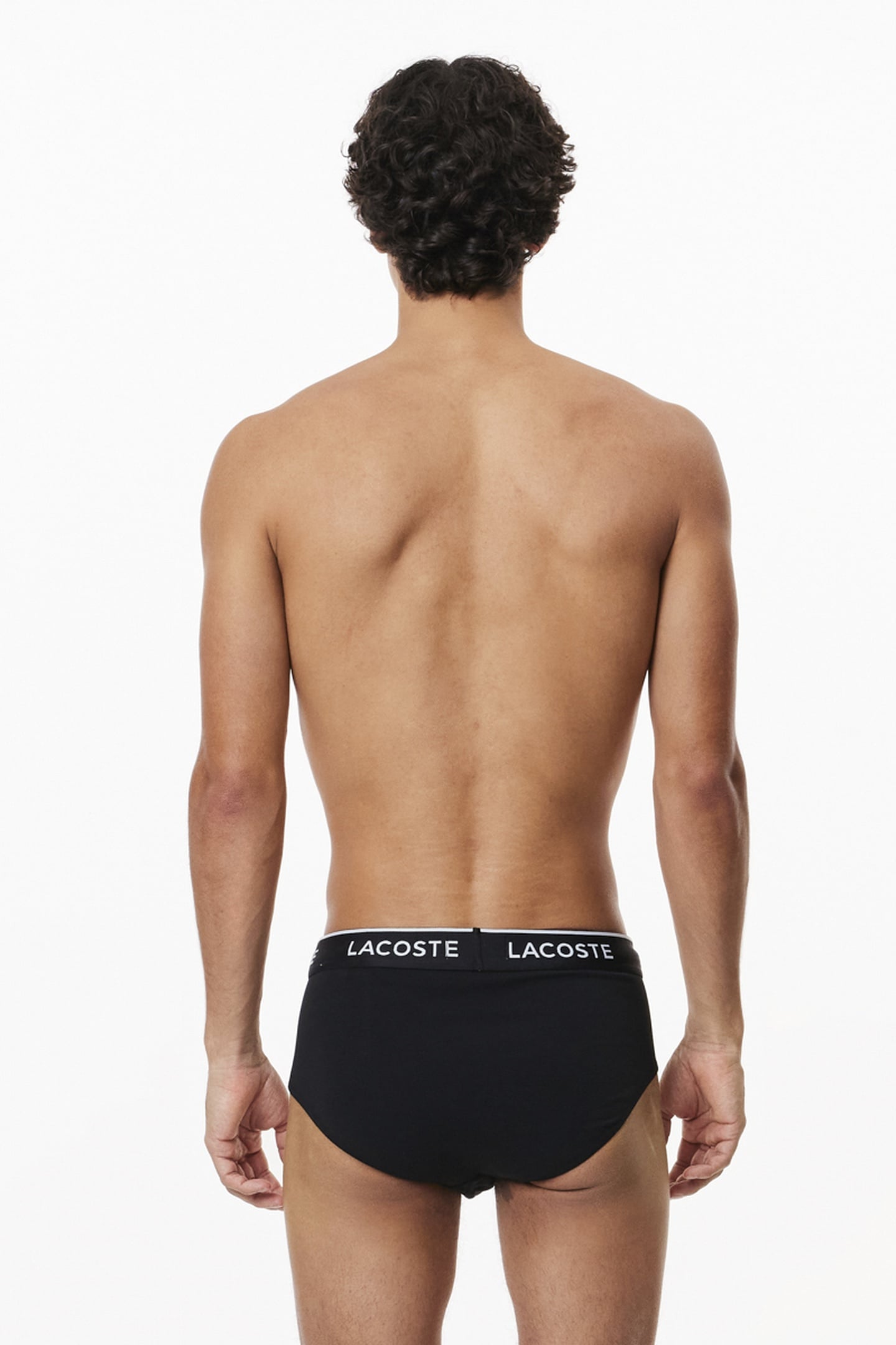 BRIEFS MEN BLACK/WHITE-SILVER CHINE 9