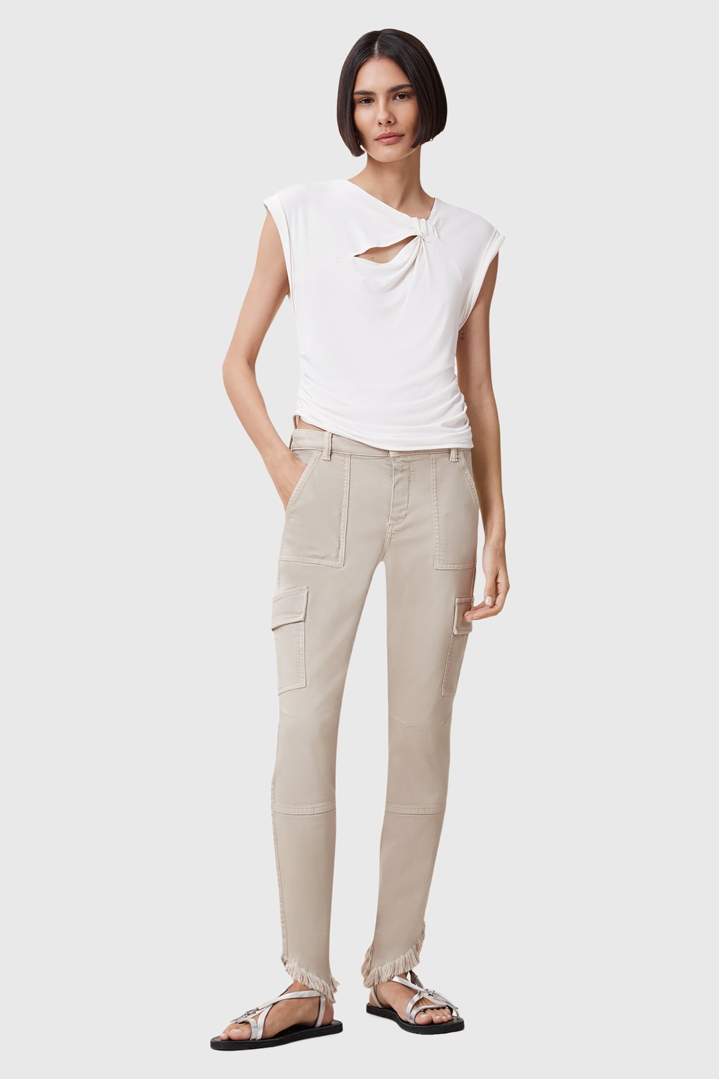 DURAN ASYM JEAN CREAM WHITE 2