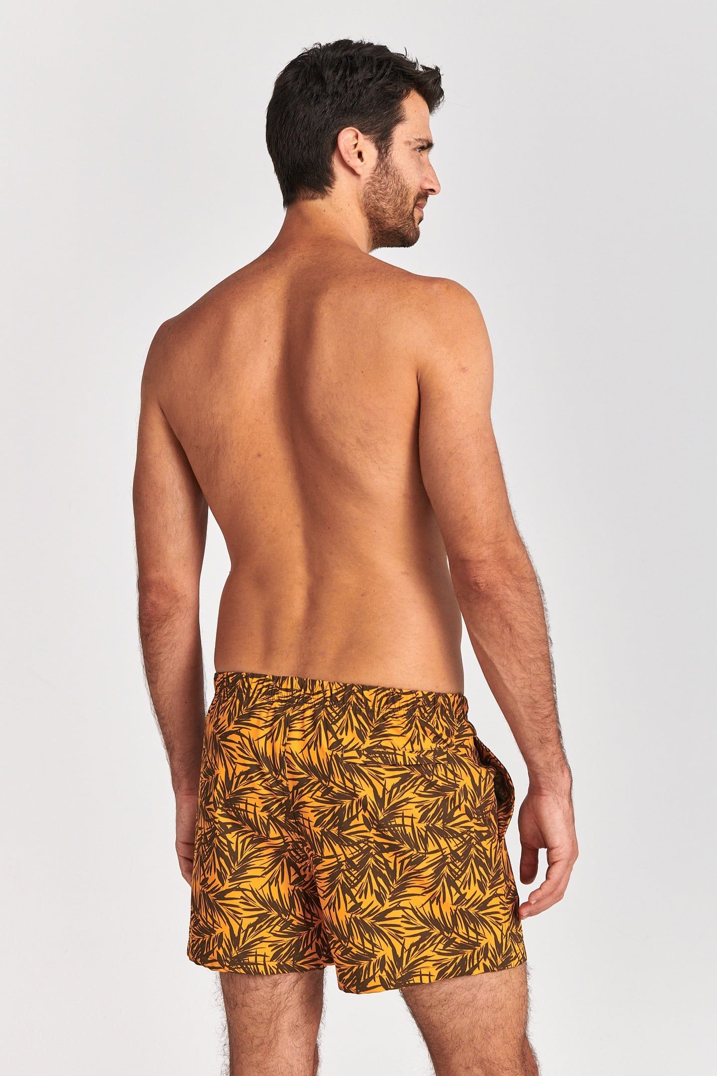 SWIM SHORT BAMBOO 4-WAY STRETCH TILE BLUE 3