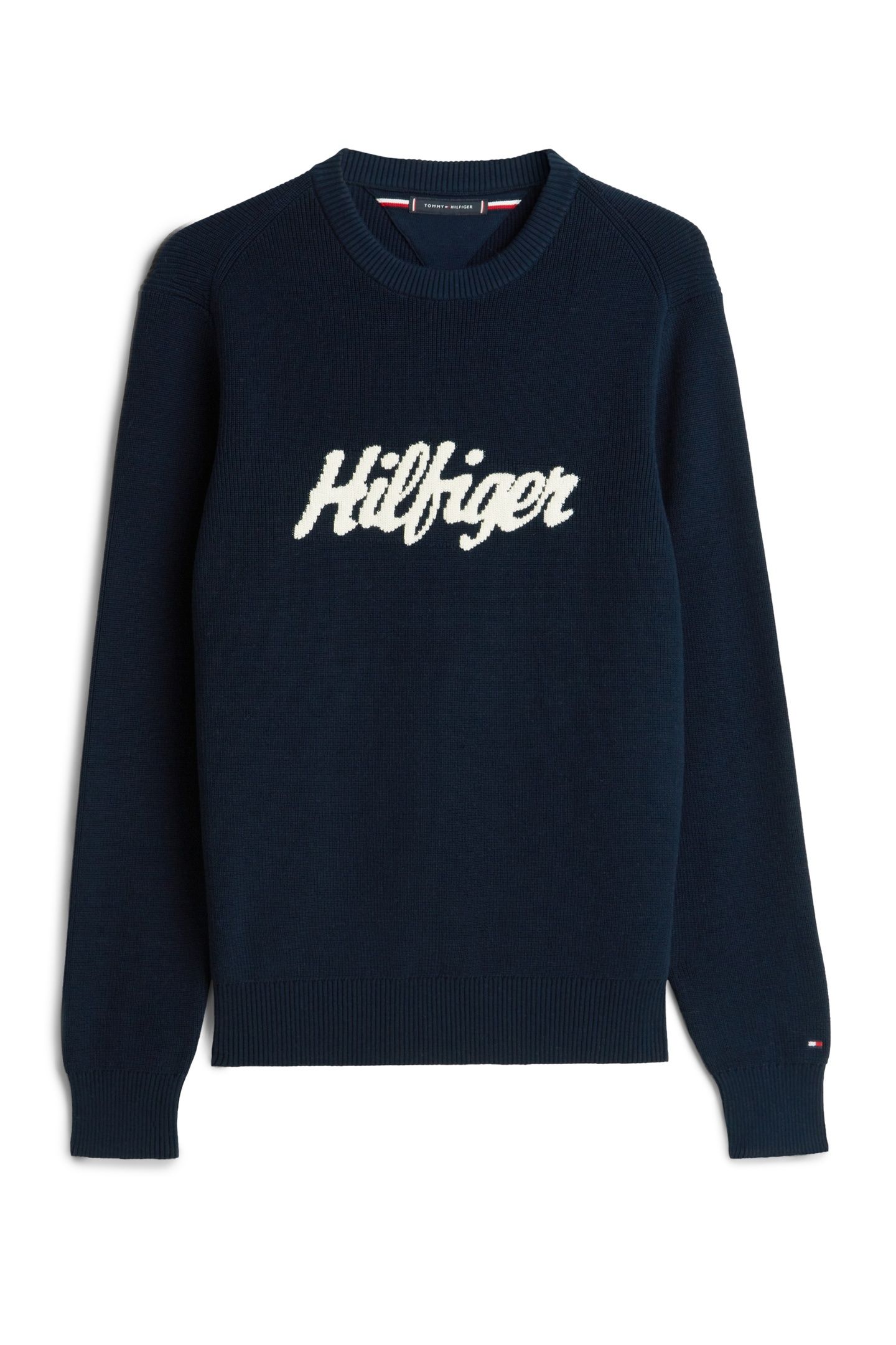 SEASONAL GRAPHIC COTTON SWEATER DARK NIGHT NAVY 5