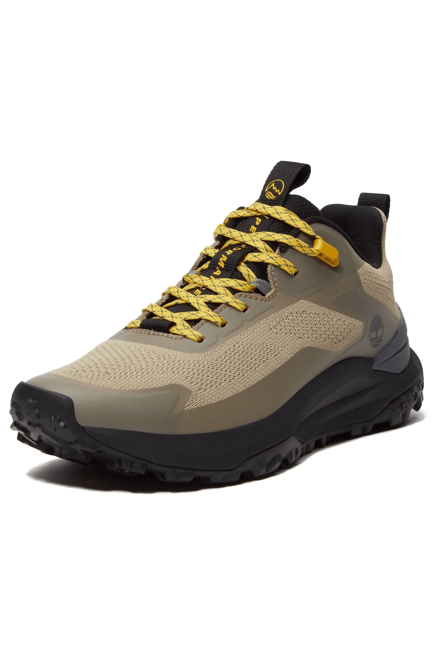 MOTION ACCESS LOW LACE UP SNEAKER LIGHT BROWN KNIT 3