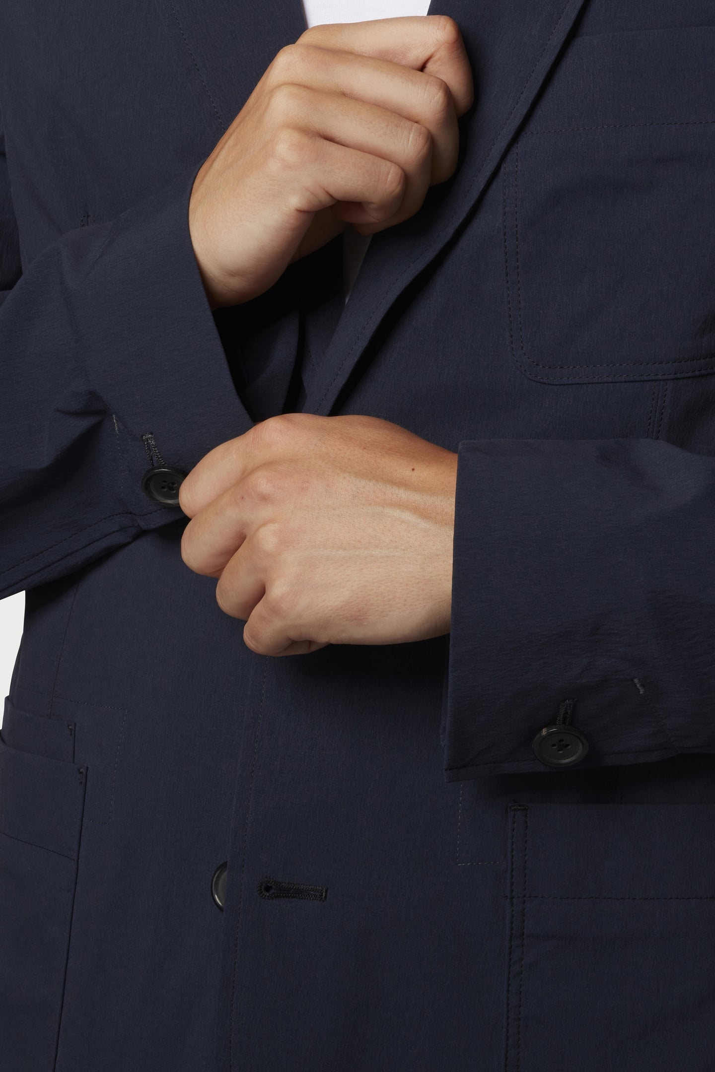 CASUAL FIT 2 BTN JACKET VERY DARK NAVY 4