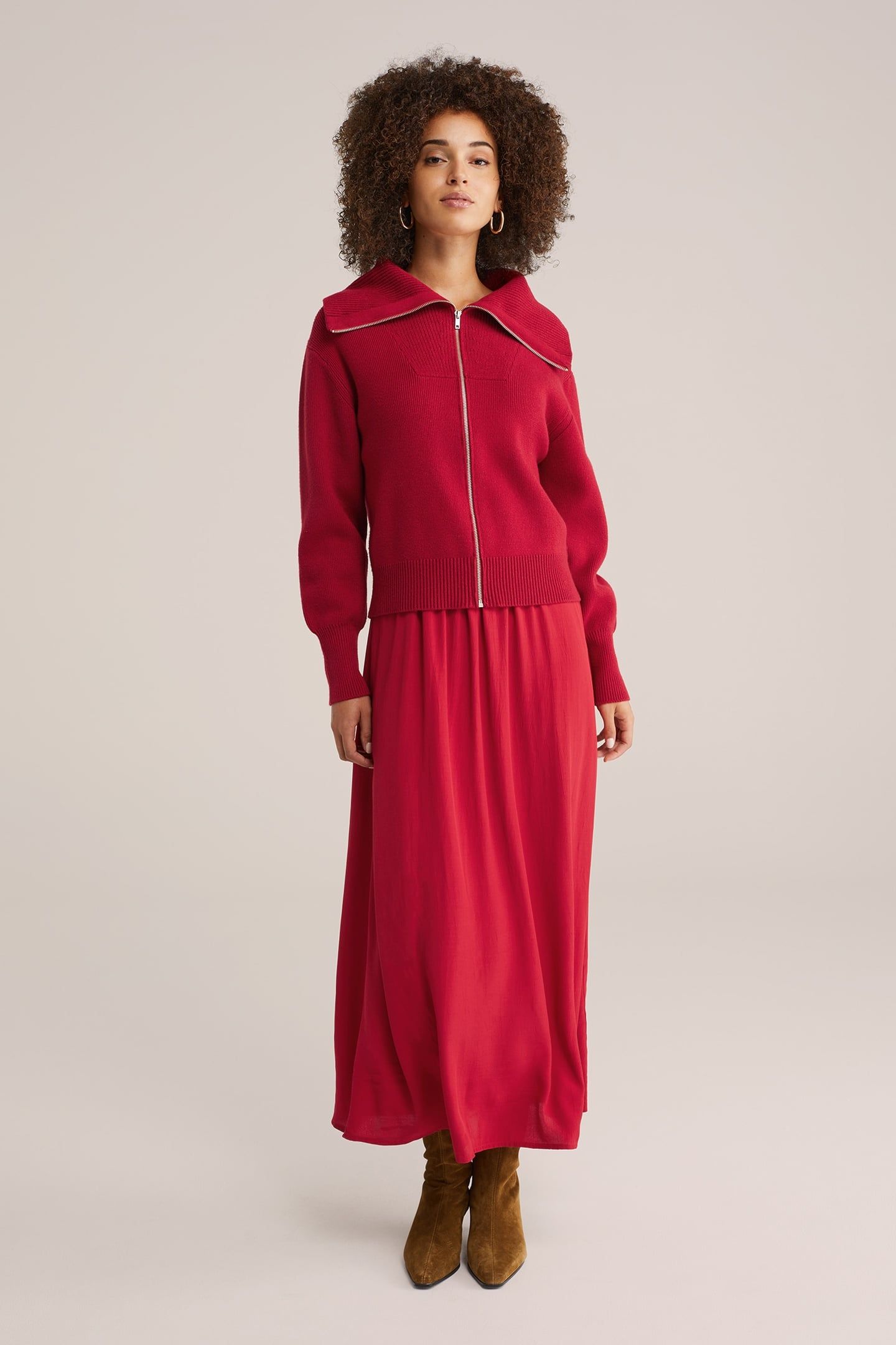 KNITTED CARDIGAN RED 3