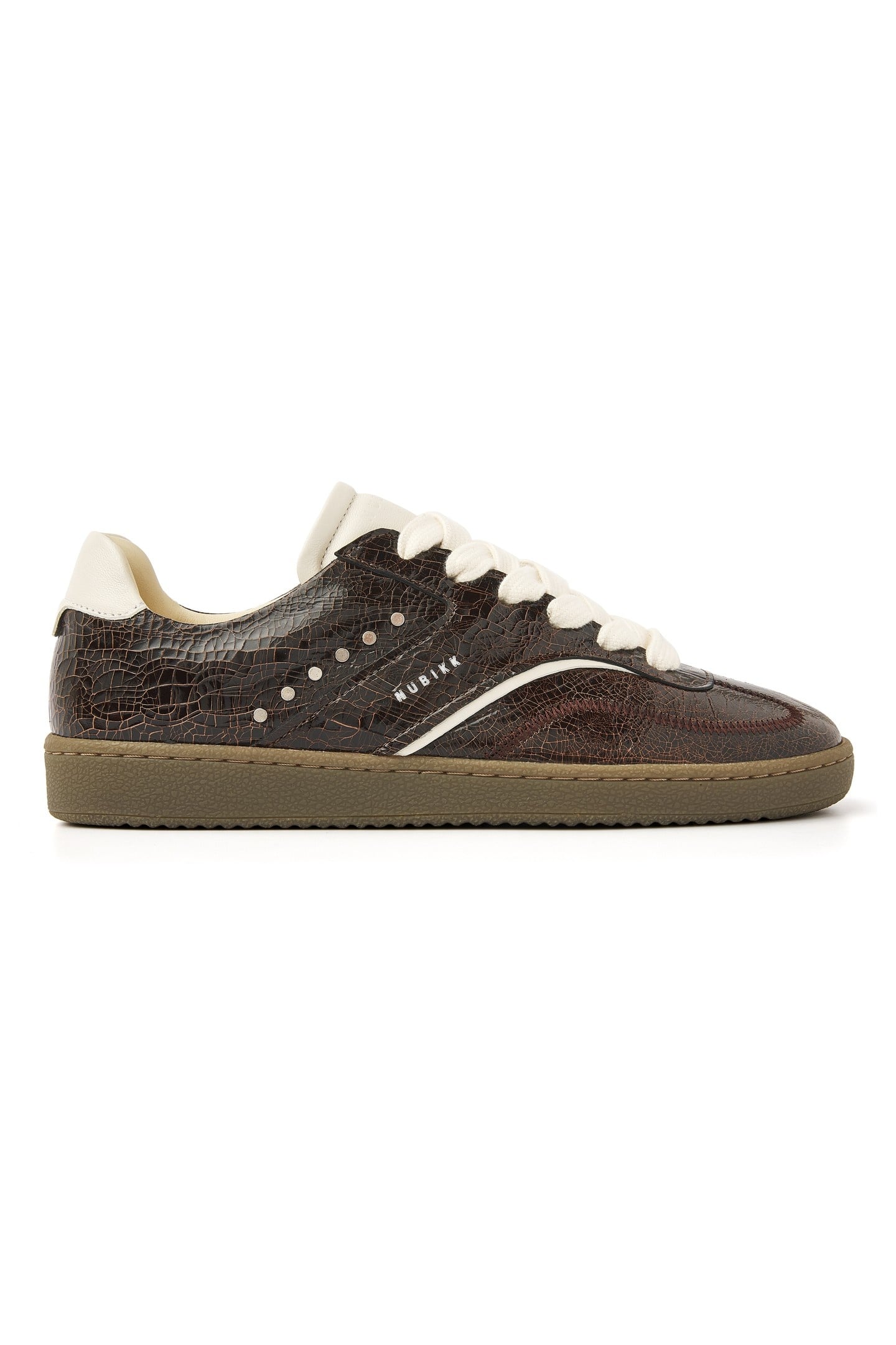 RAY OWEN STUDS DK BROWN CRAQUELE 1